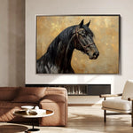 Horses 195 Canvas Art 90 x 60 cm / Stretched on hidden frame