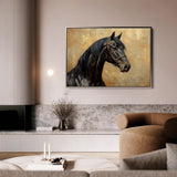 Horses 195 Canvas Art 90 x 60 cm / Stretched on hidden frame