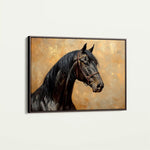 Horses 195 Canvas Art 90 x 60 cm / Stretched on hidden frame
