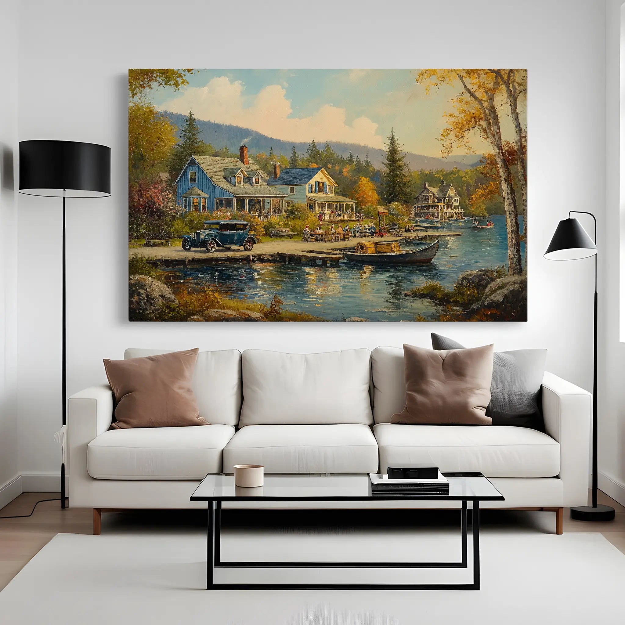 Landscape Canvas Wall Art WAD195-L 90 x 60 cm / Stretched on hidden frame