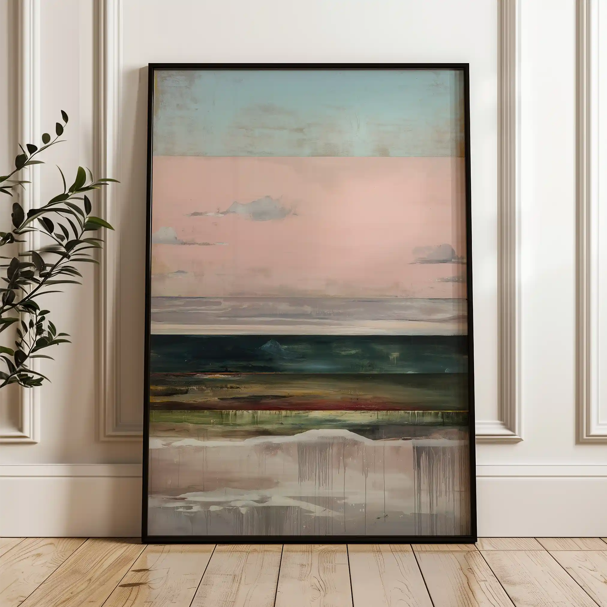 Abstract 1950 Canvas Art 60 x 40 cm / Stretched on hidden frame