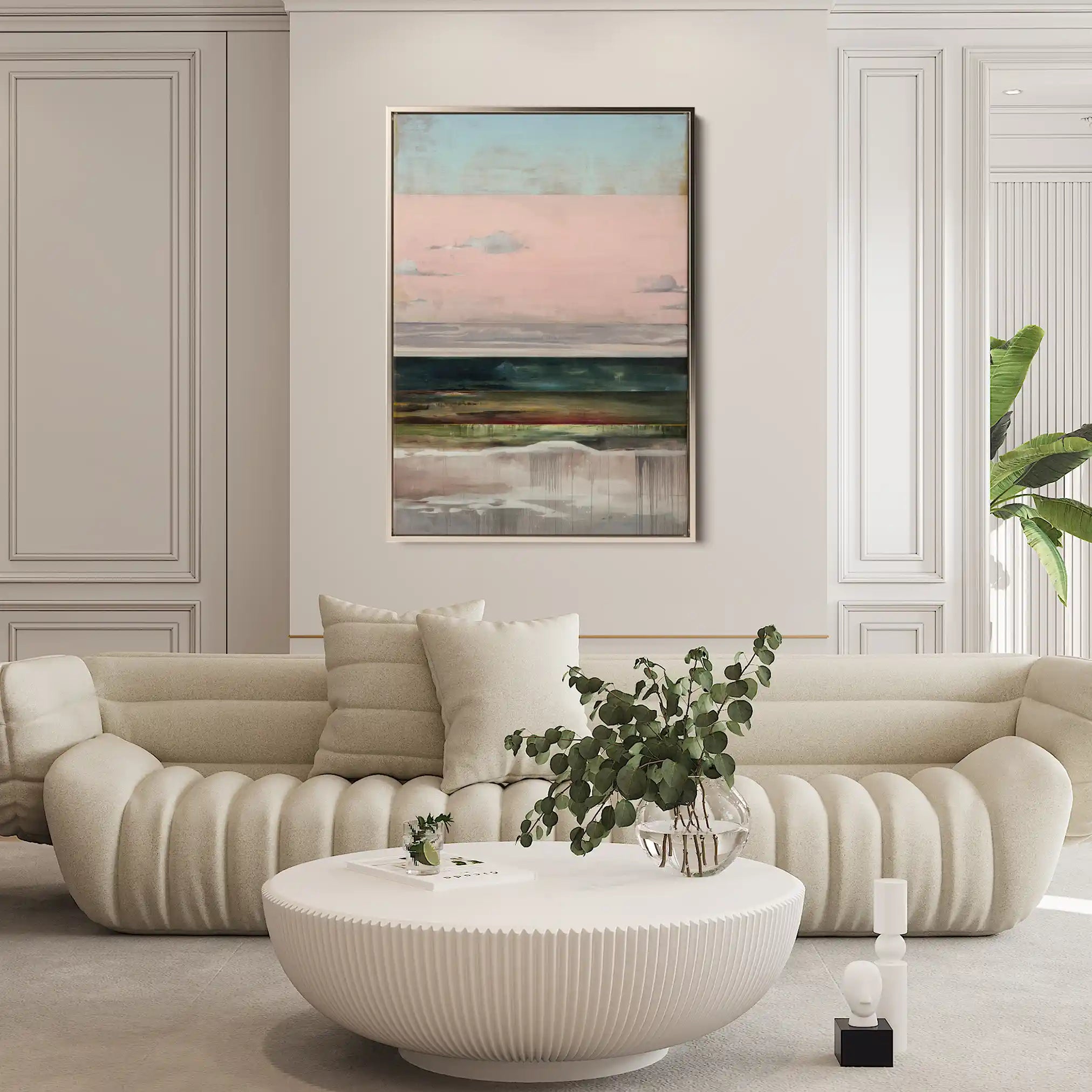 Abstract 1950 Canvas Art 60 x 40 cm / Stretched on hidden frame