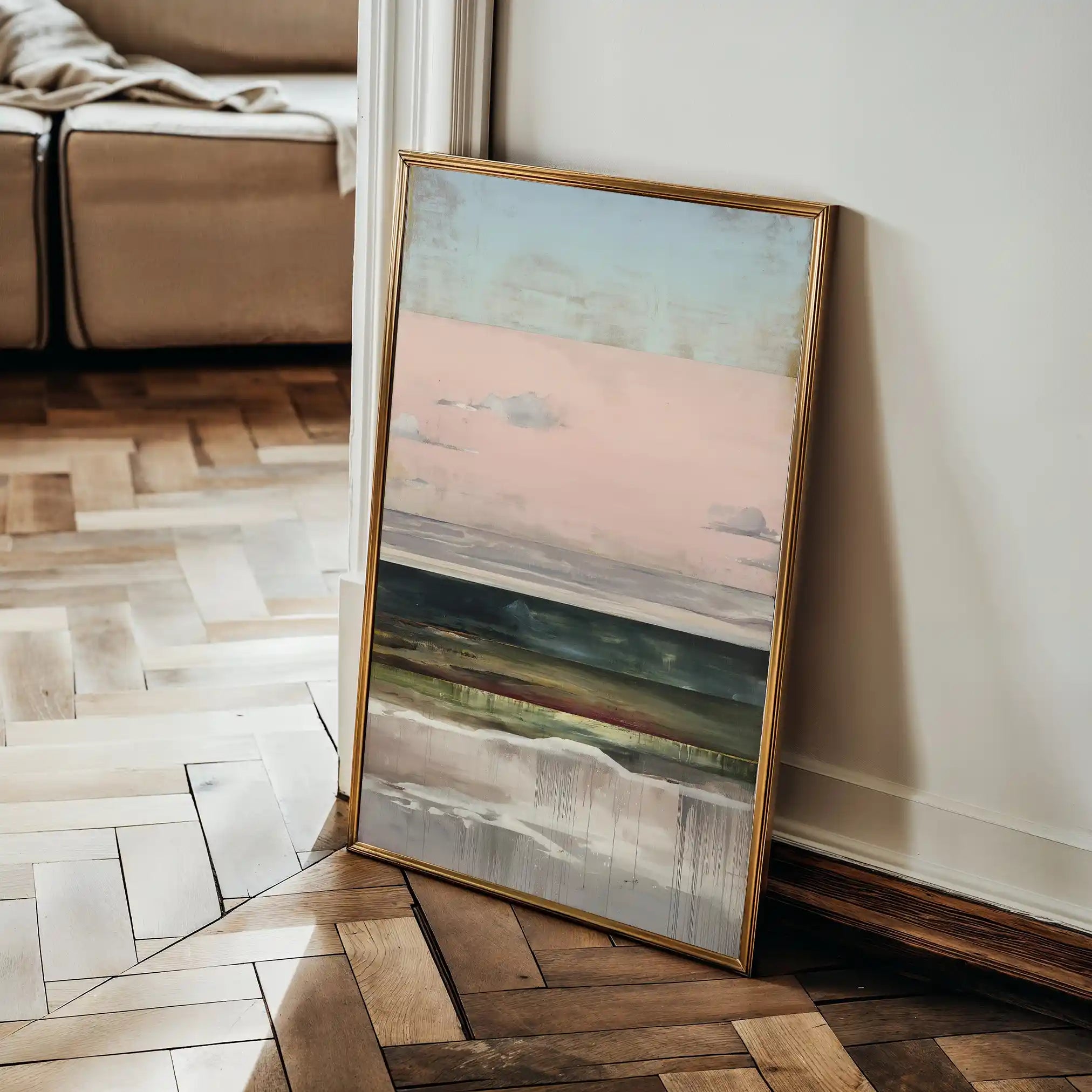 Abstract 1950 Canvas Art 60 x 40 cm / Stretched on hidden frame