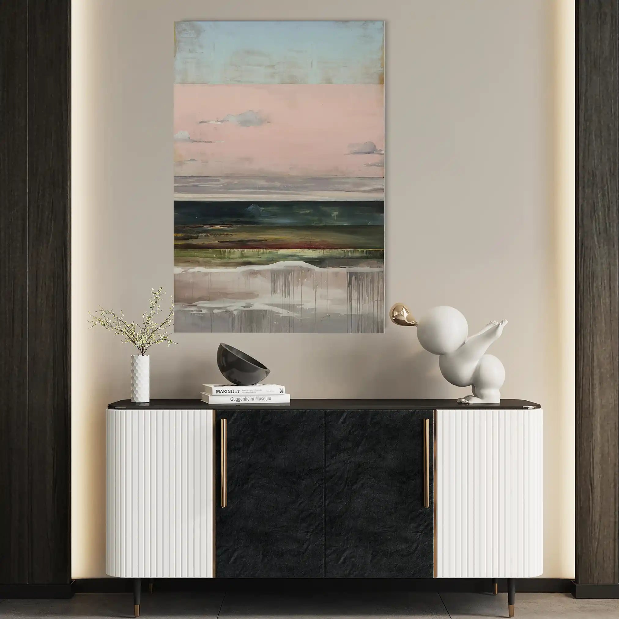 Abstract 1950 Canvas Art 60 x 40 cm / Stretched on hidden frame