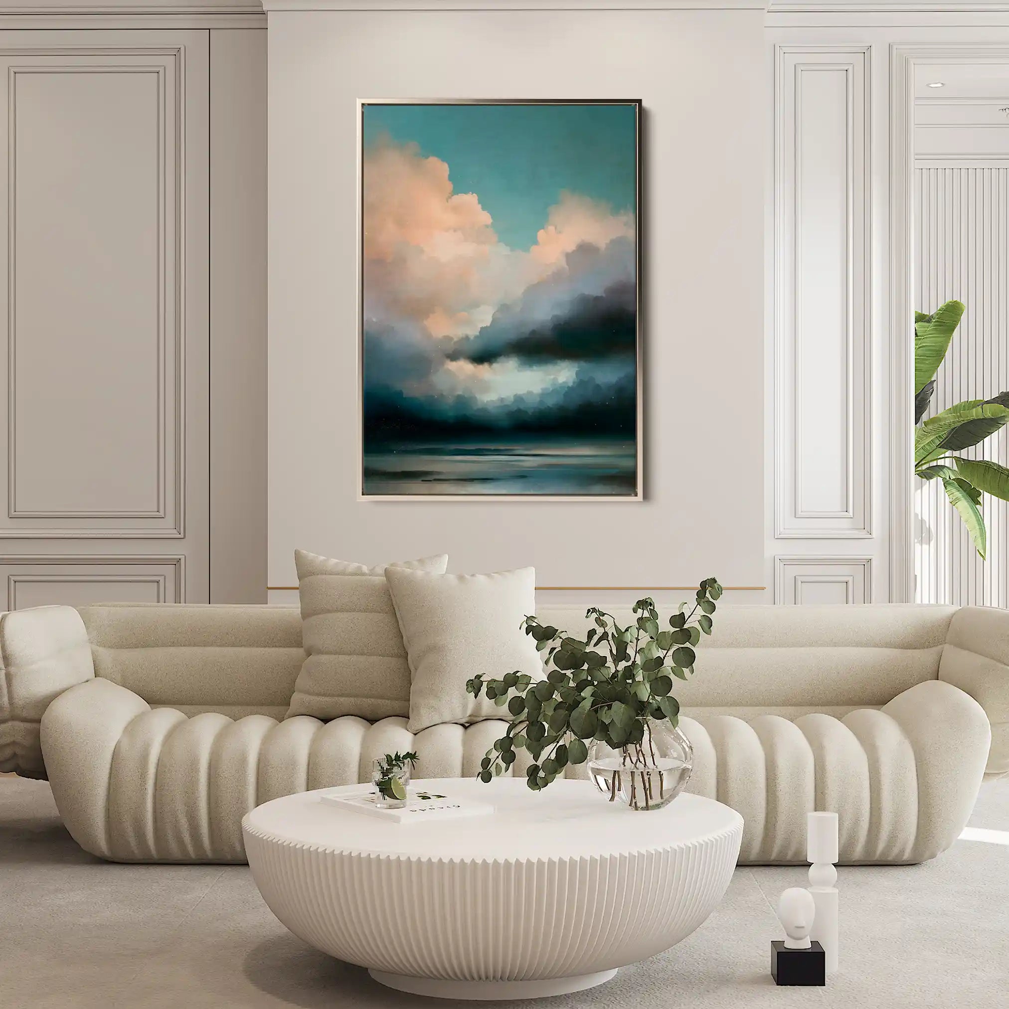Abstract 1951 Canvas Art 60 x 40 cm / Stretched on hidden frame
