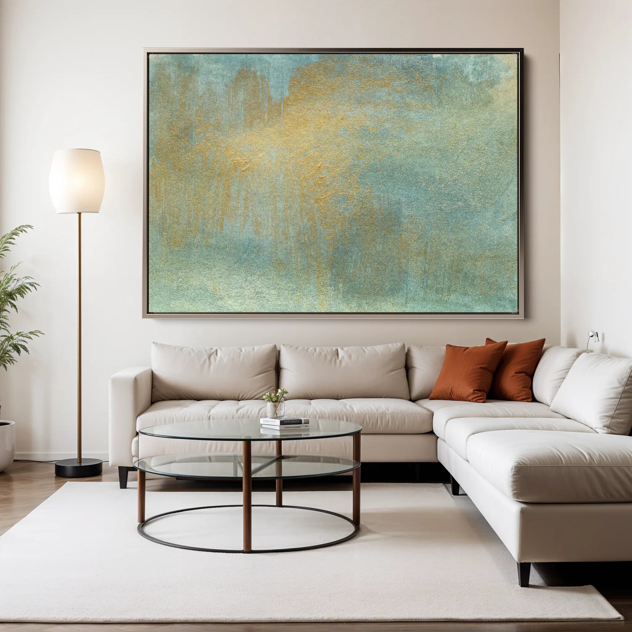 Abstract Canvas Wall Art WAD196-A 90 x 60 cm / Stretched on hidden frame