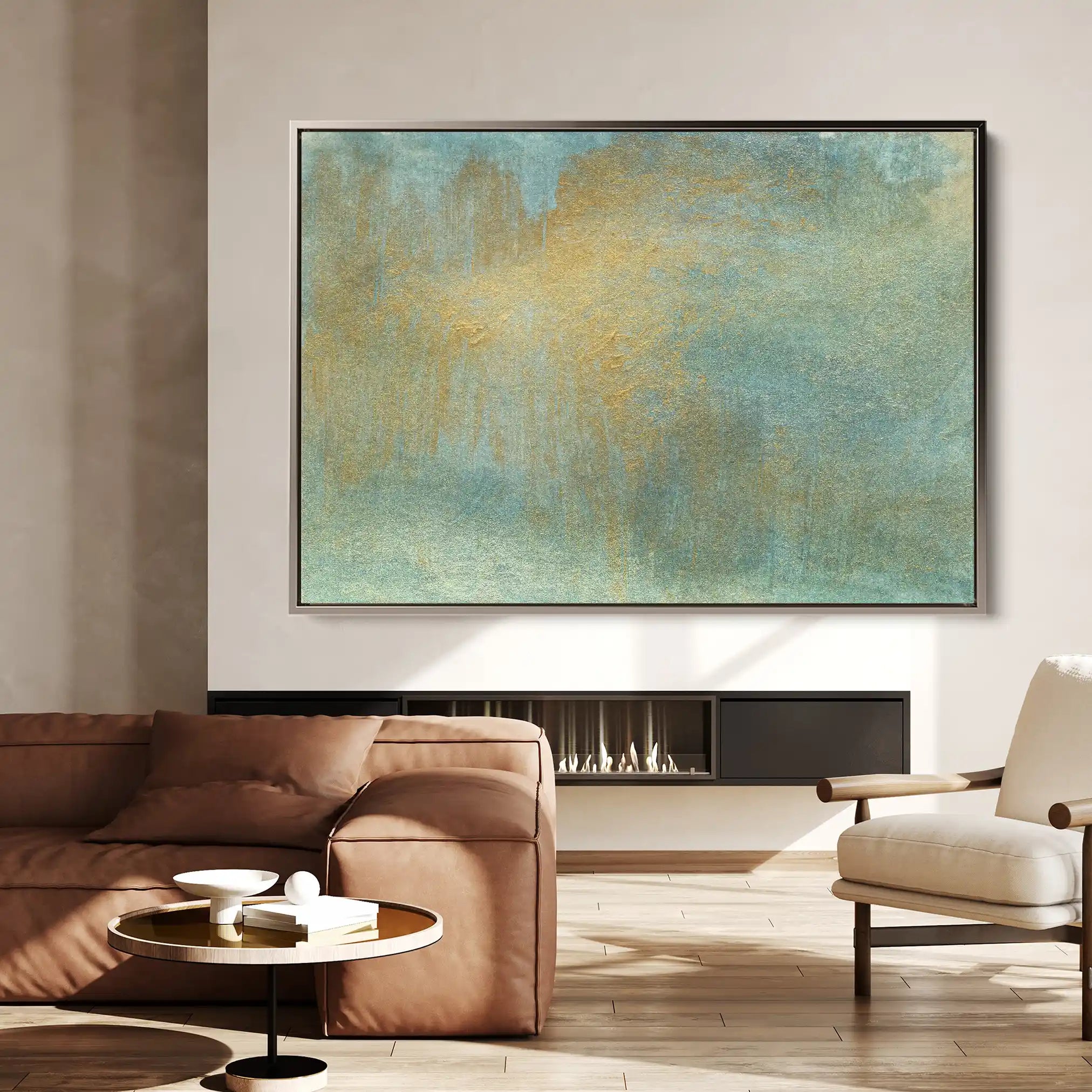 Abstract 196 Canvas Art 60 x 40 cm / Stretched on hidden frame