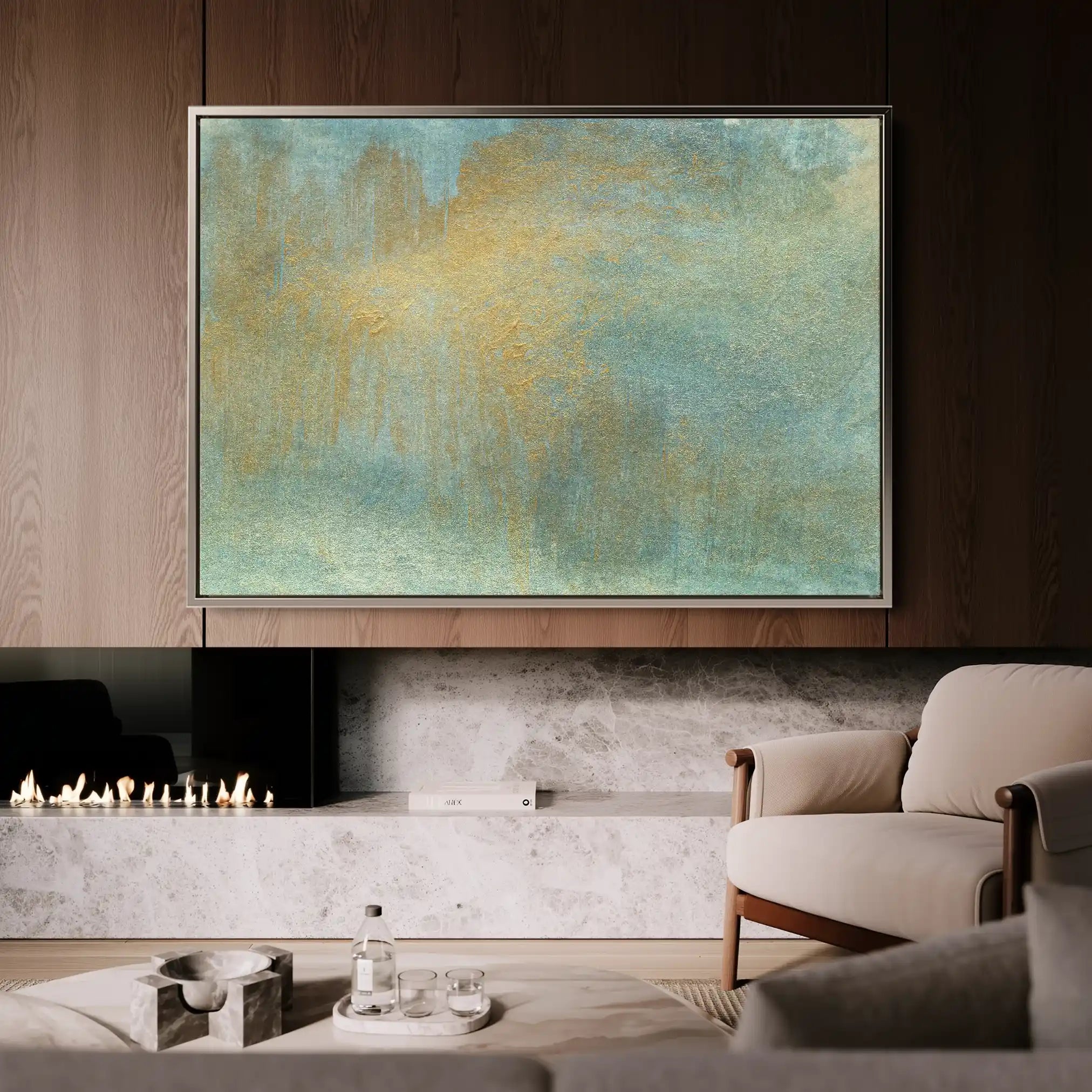 Abstract 196 Canvas Art 60 x 40 cm / Stretched on hidden frame