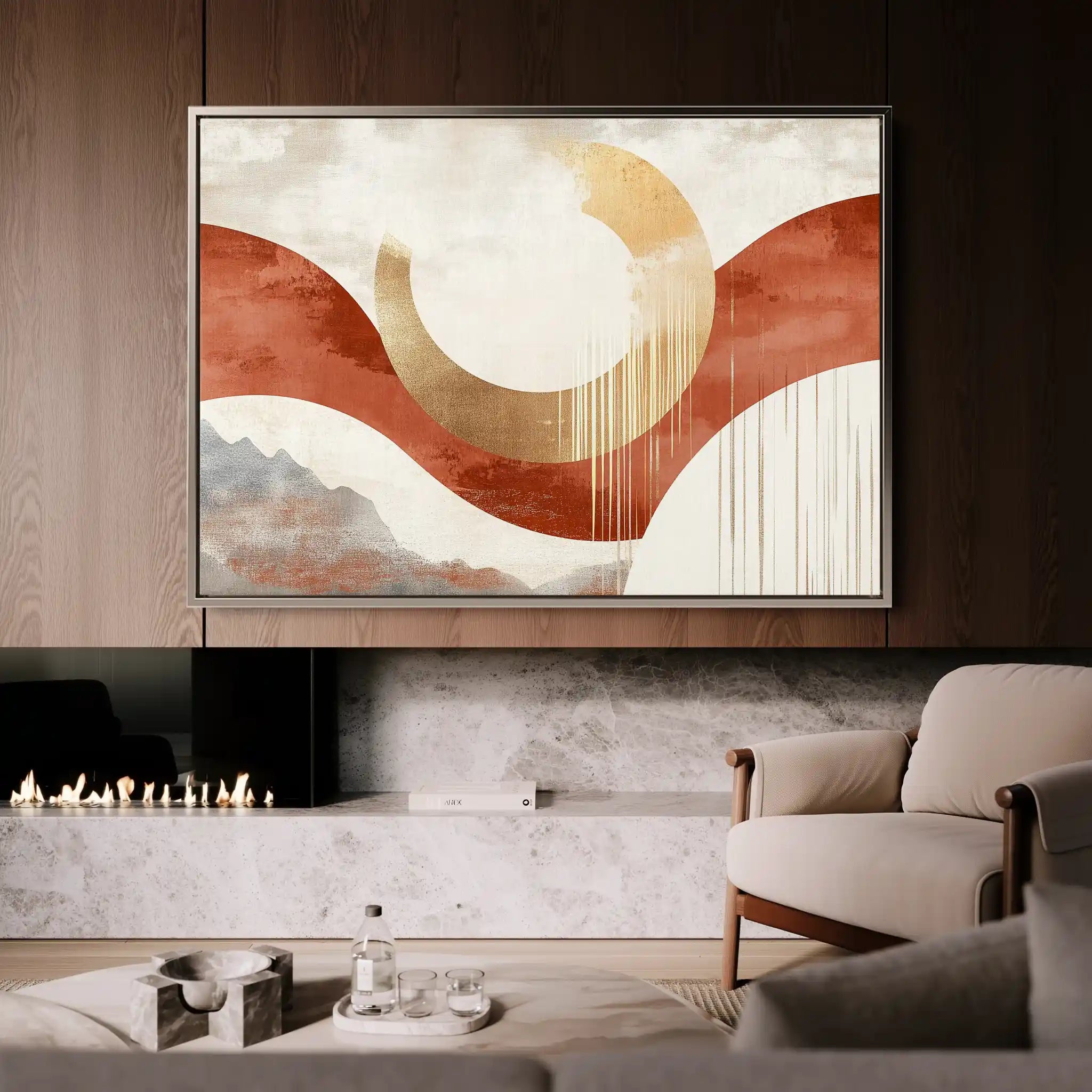 Boho 196 Canvas Art 90 x 60 cm / Stretched on hidden frame