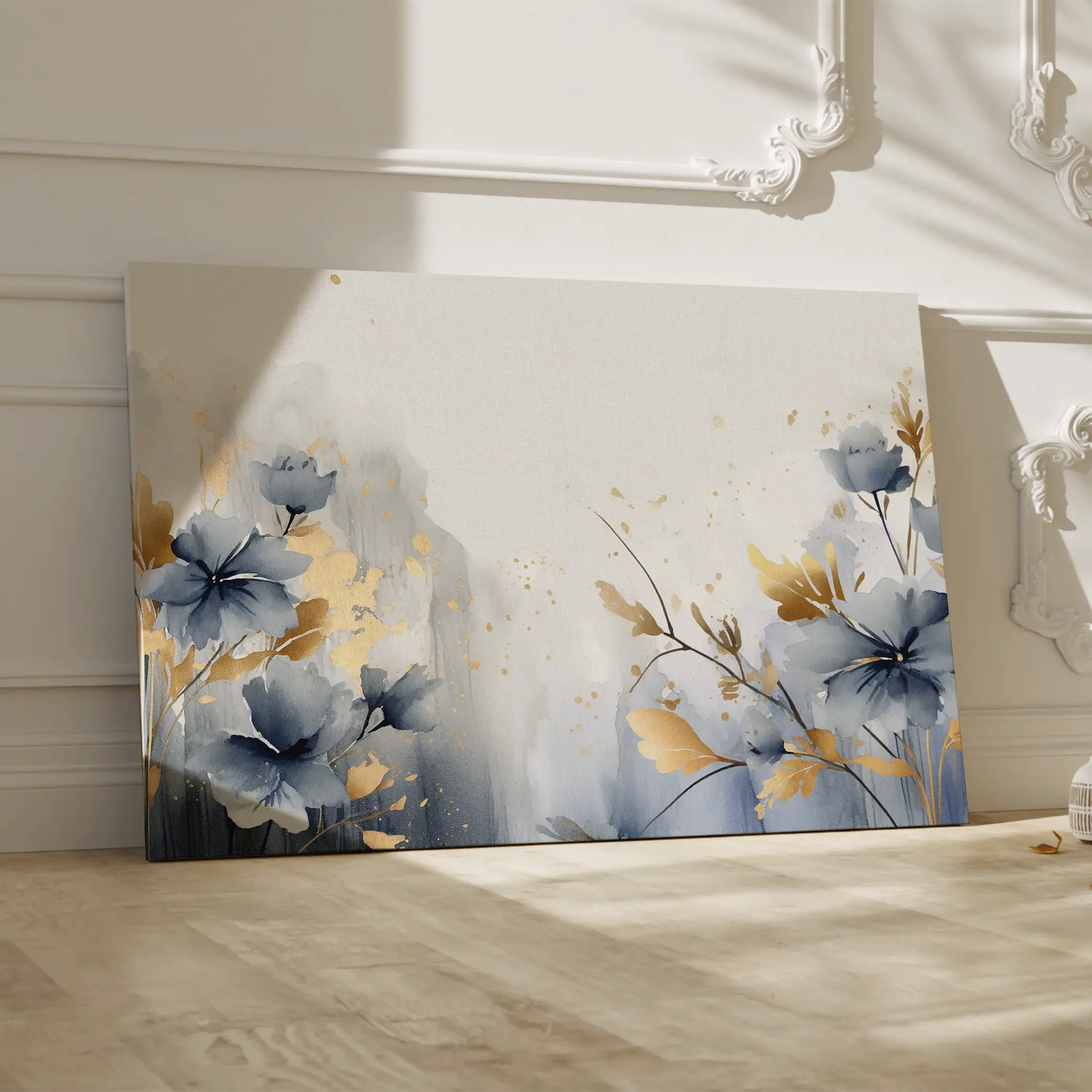 Floral Canvas Wall Art WAD196-F 90 x 60 cm / Stretched on hidden frame