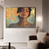 Portrait 196 Canvas Art 90 x 60 cm / Stretched on hidden frame