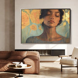 Portrait 196 Canvas Art 90 x 60 cm / Stretched on hidden frame