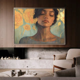 Portrait 196 Canvas Art 90 x 60 cm / Stretched on hidden frame