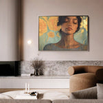 Portrait 196 Canvas Art 90 x 60 cm / Stretched on hidden frame