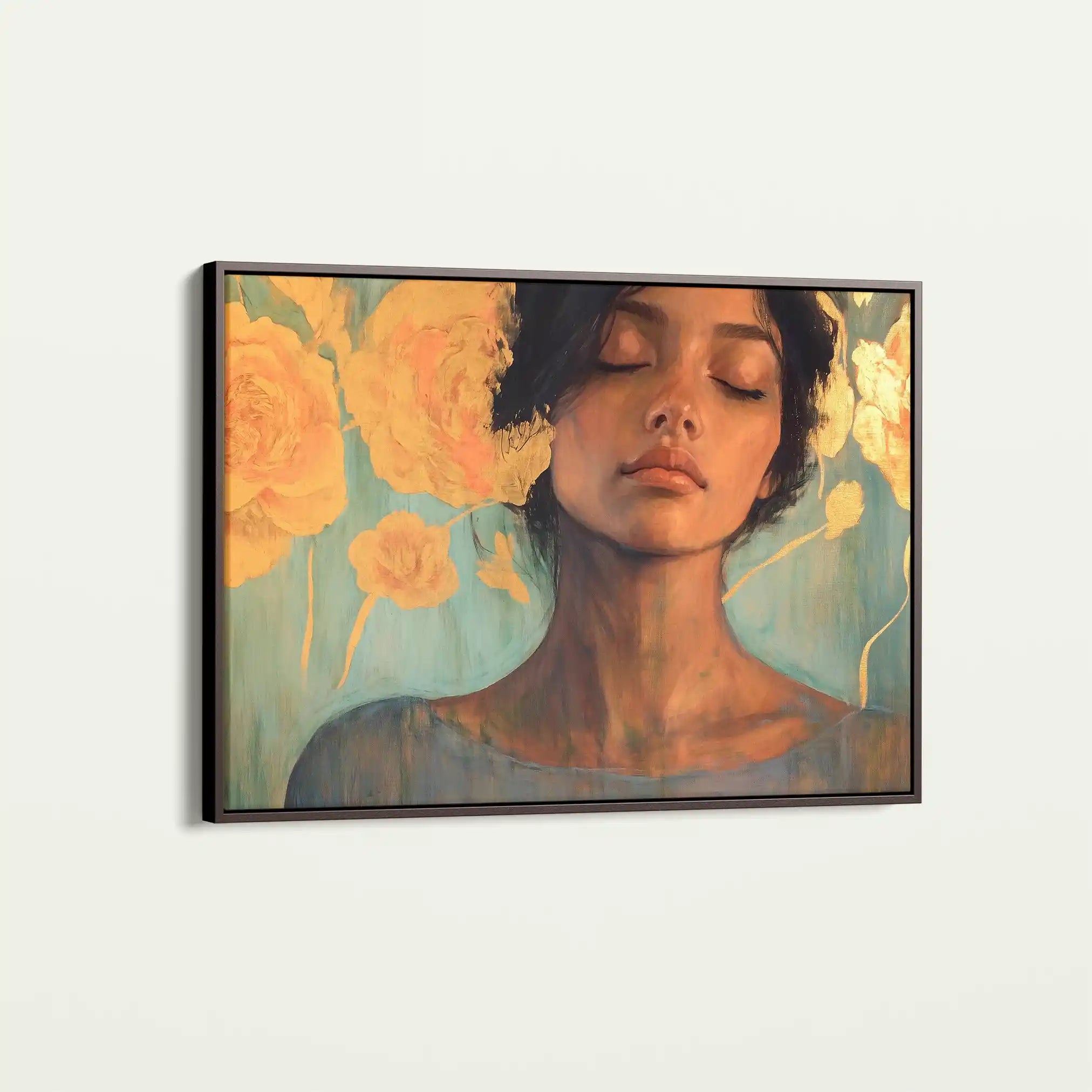 Portrait 196 Canvas Art 90 x 60 cm / Stretched on hidden frame