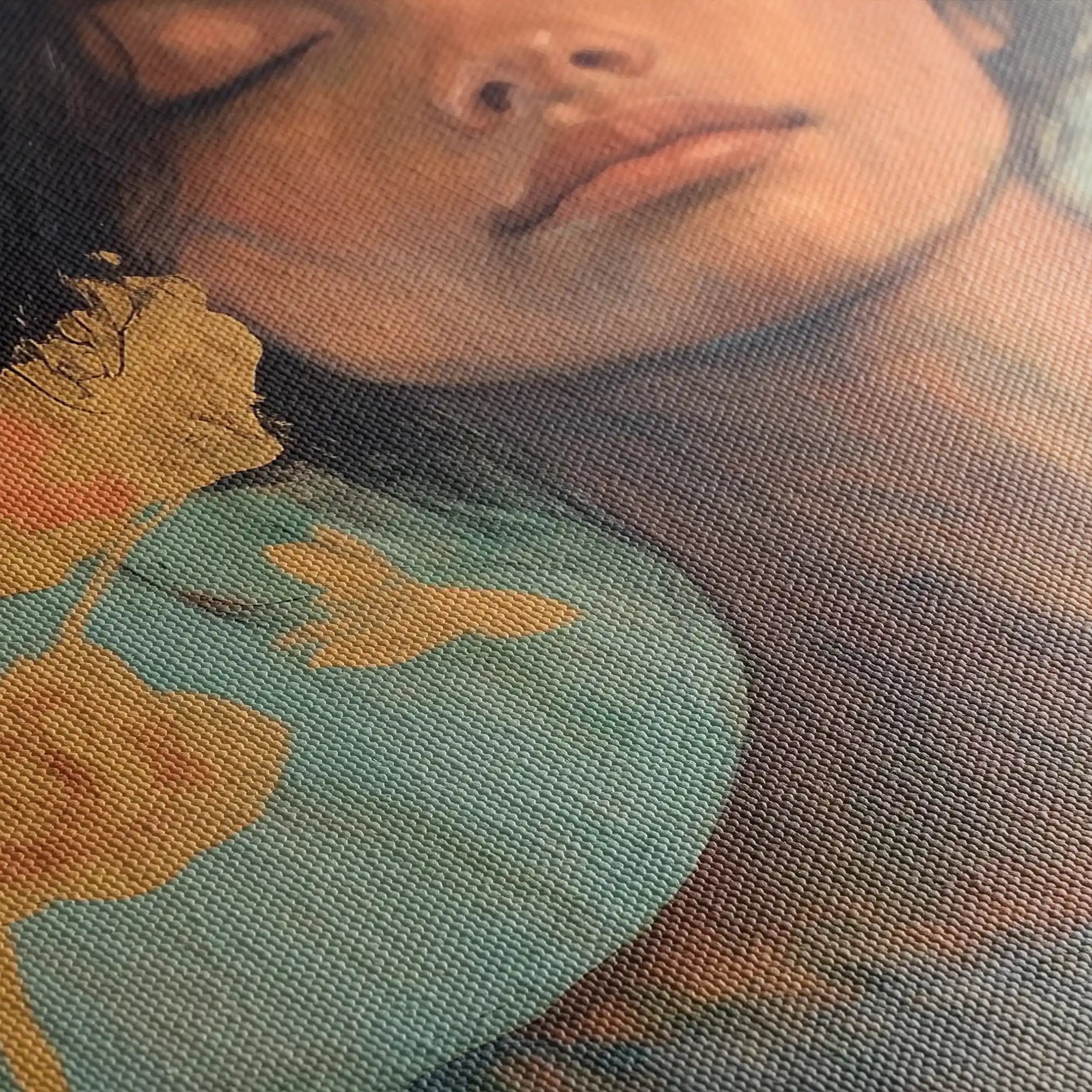 Portrait 196 Canvas Art 90 x 60 cm / Stretched on hidden frame