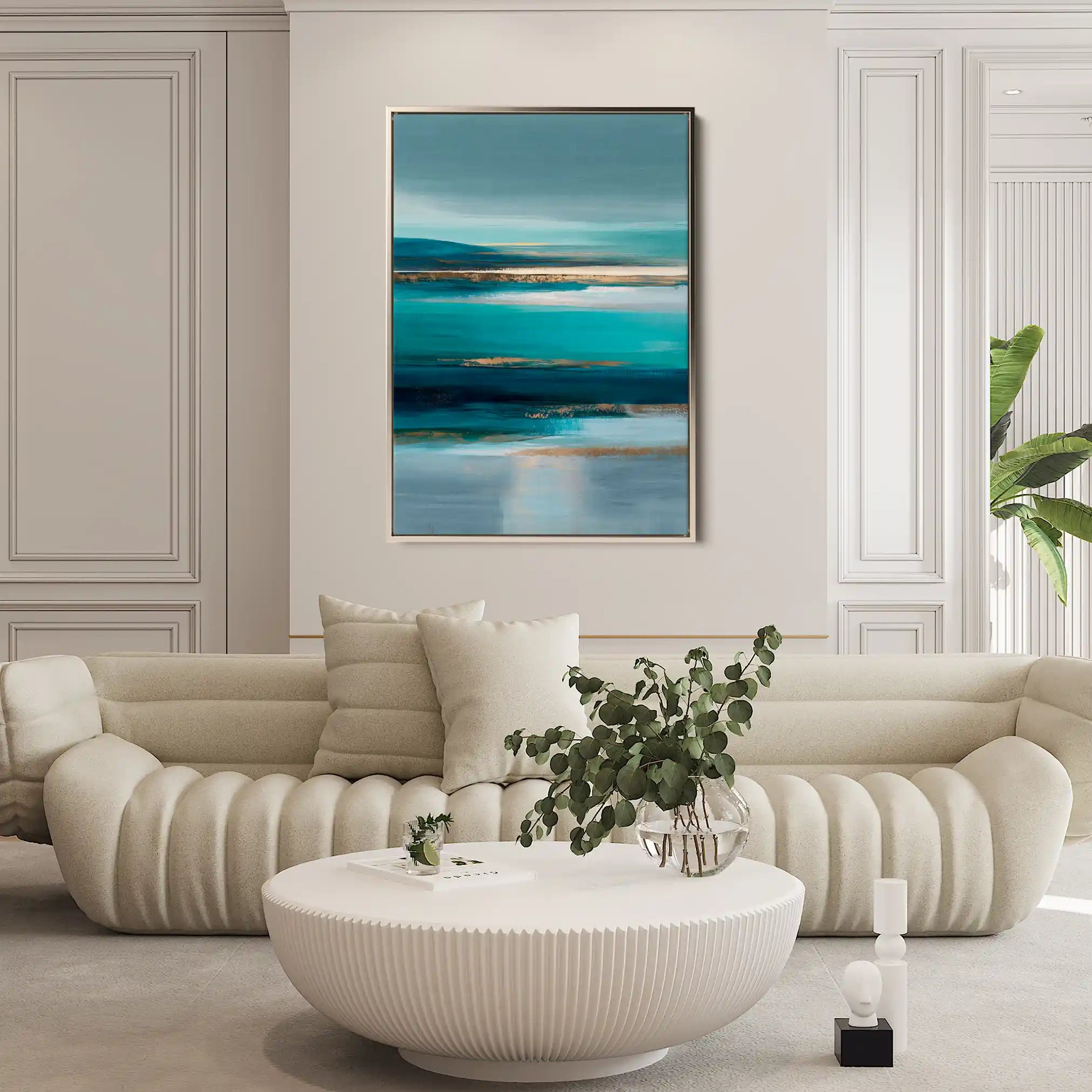 Abstract 1960 Canvas Art 60 x 40 cm / Stretched on hidden frame