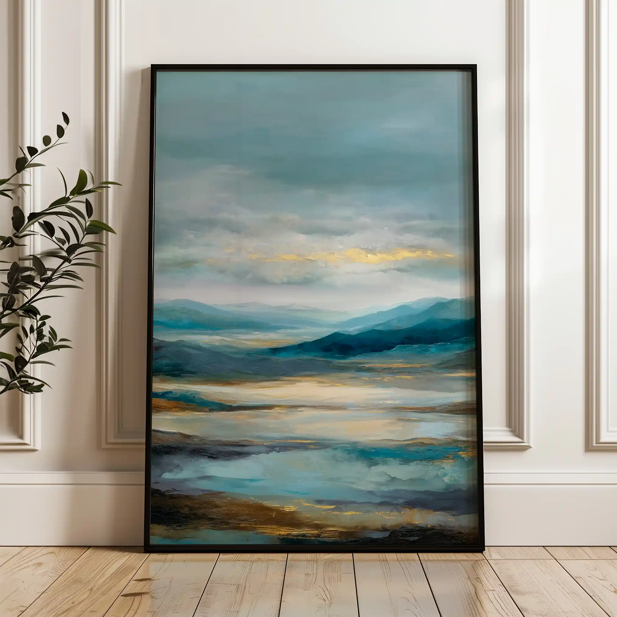 Abstract 1961 Canvas Art 60 x 40 cm / Stretched on hidden frame