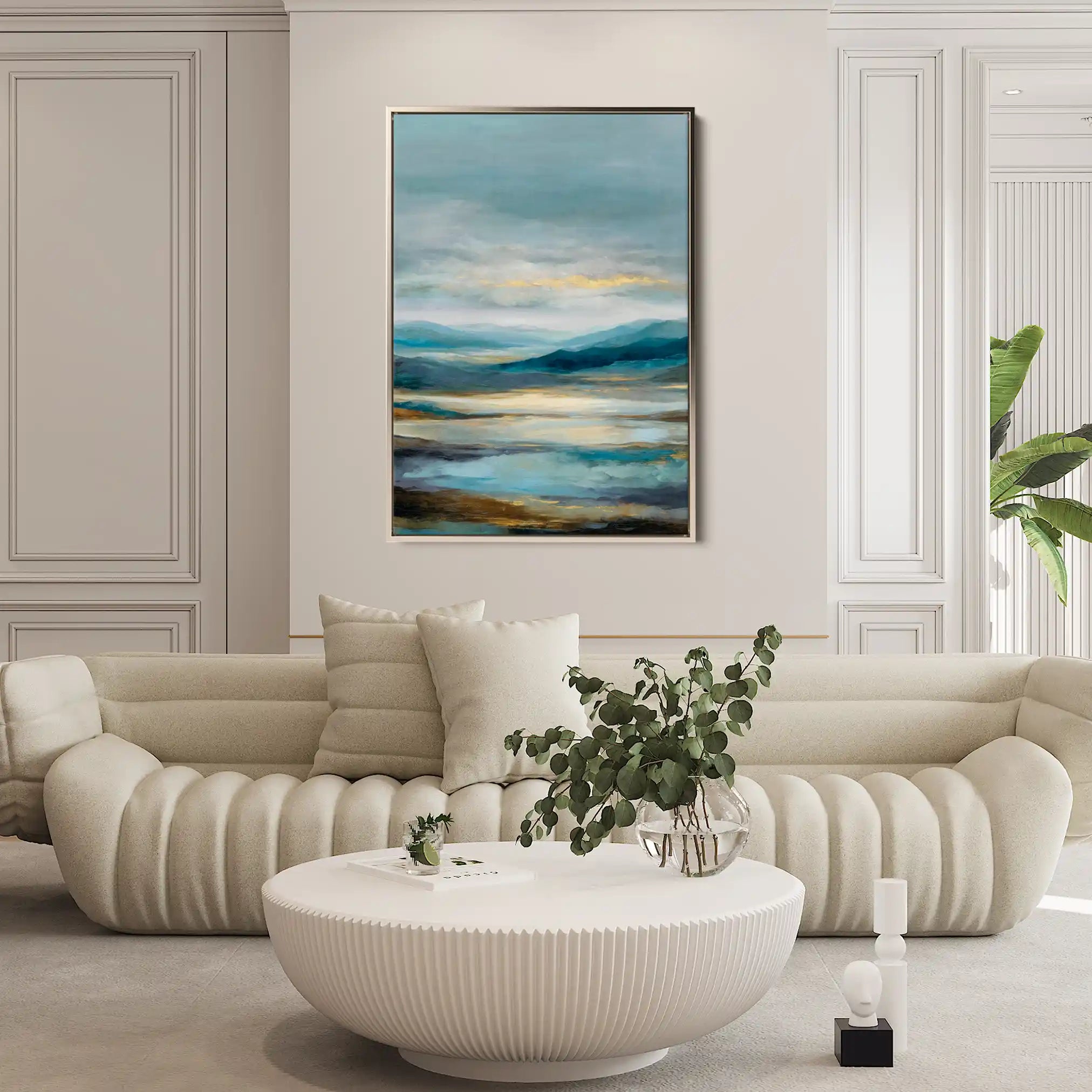 Abstract 1961 Canvas Art 60 x 40 cm / Stretched on hidden frame