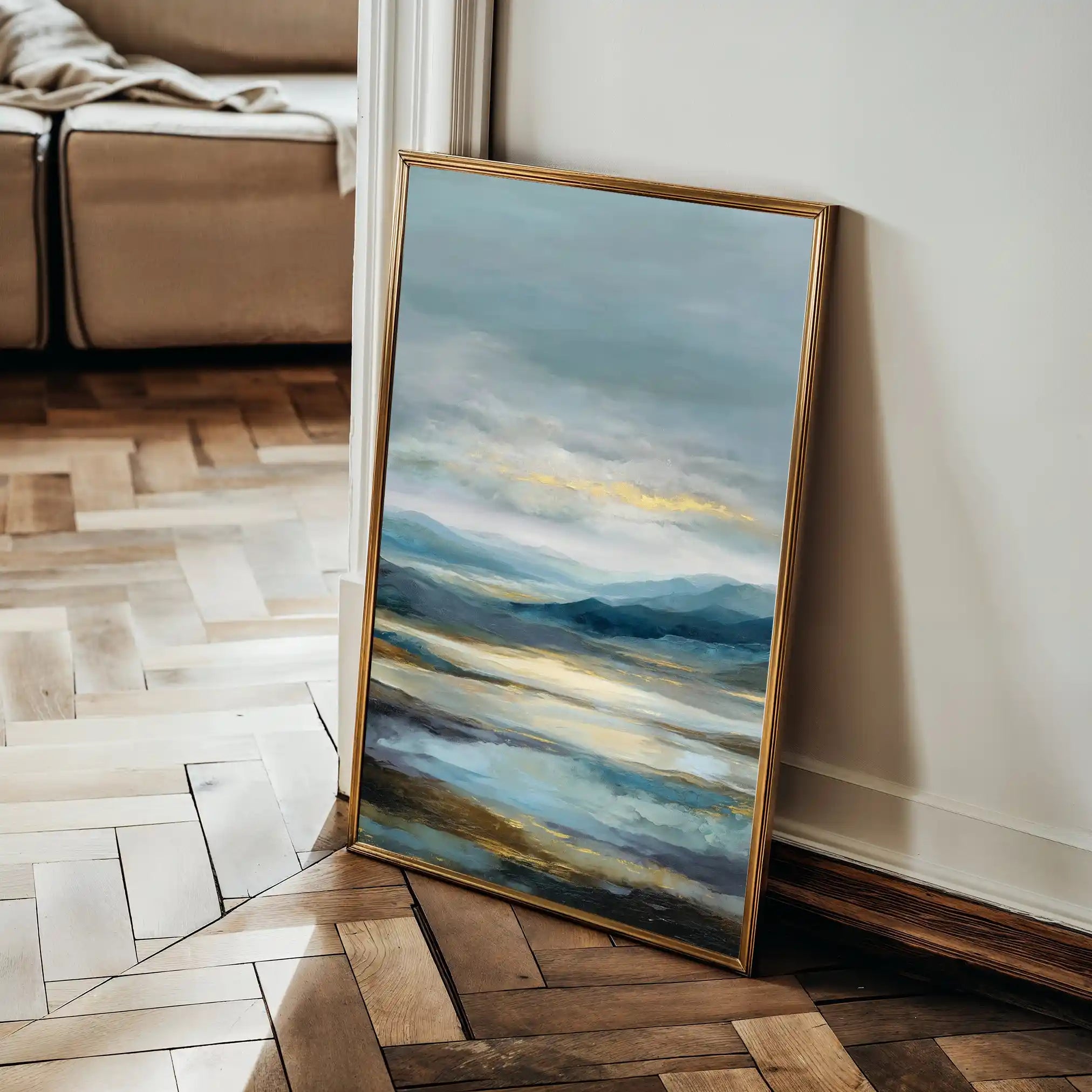 Abstract 1961 Canvas Art 60 x 40 cm / Stretched on hidden frame