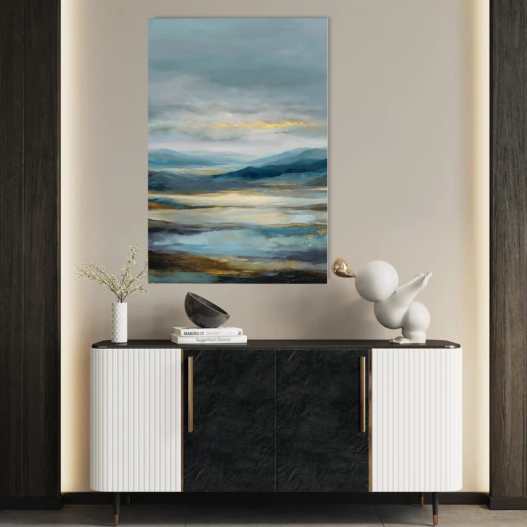 Abstract 1961 Canvas Art 60 x 40 cm / Stretched on hidden frame