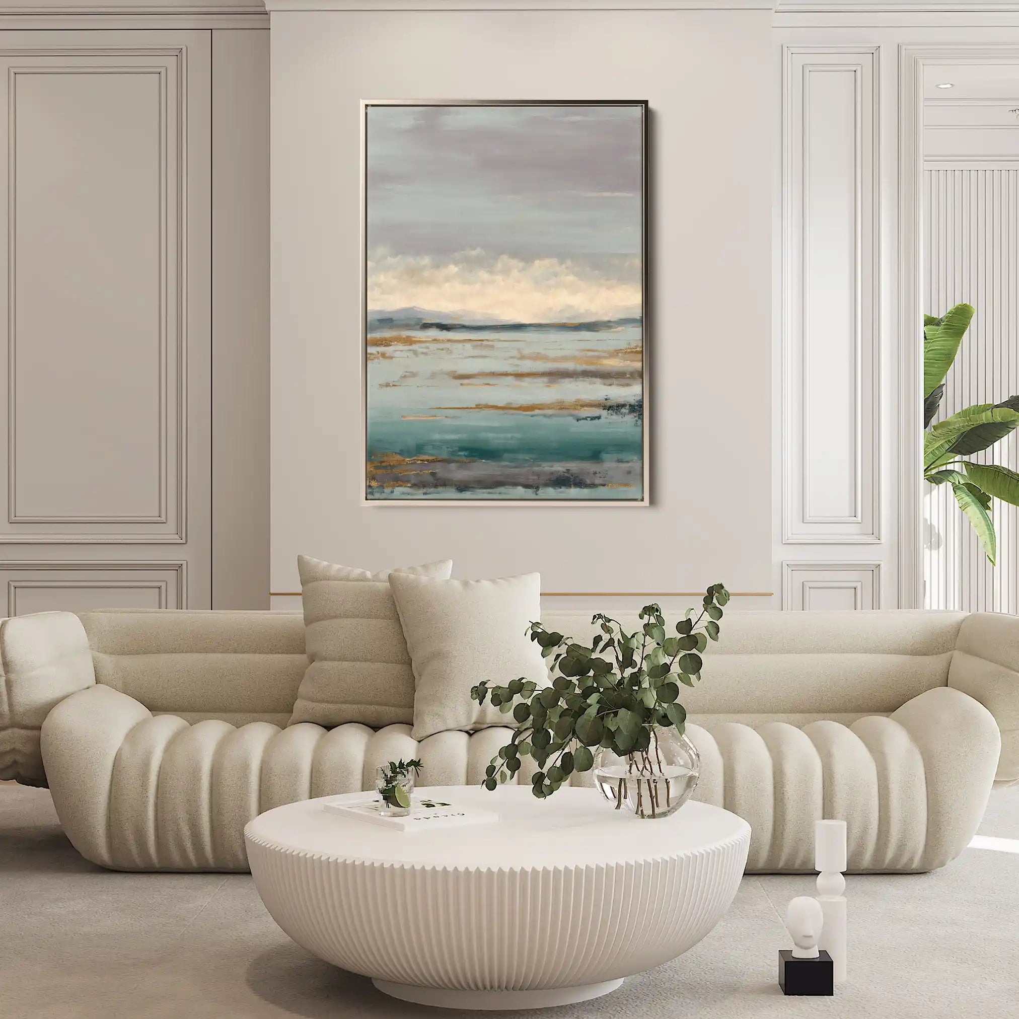 Abstract 1966 Canvas Art 60 x 40 cm / Stretched on hidden frame