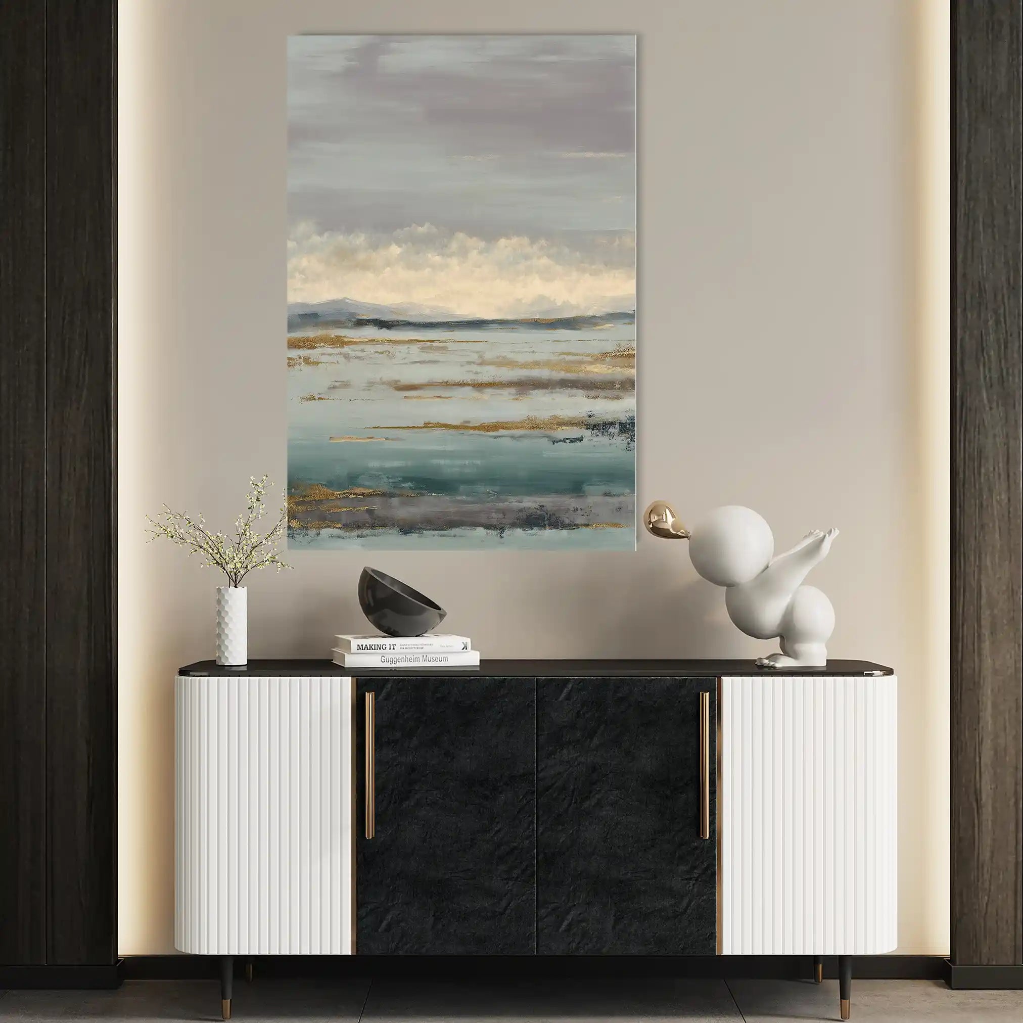 Abstract 1966 Canvas Art 60 x 40 cm / Stretched on hidden frame