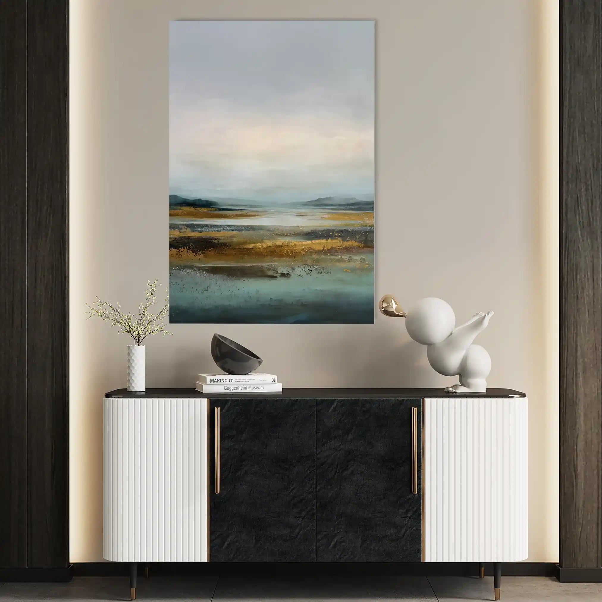 Abstract 1967 Canvas Art 60 x 40 cm / Stretched on hidden frame