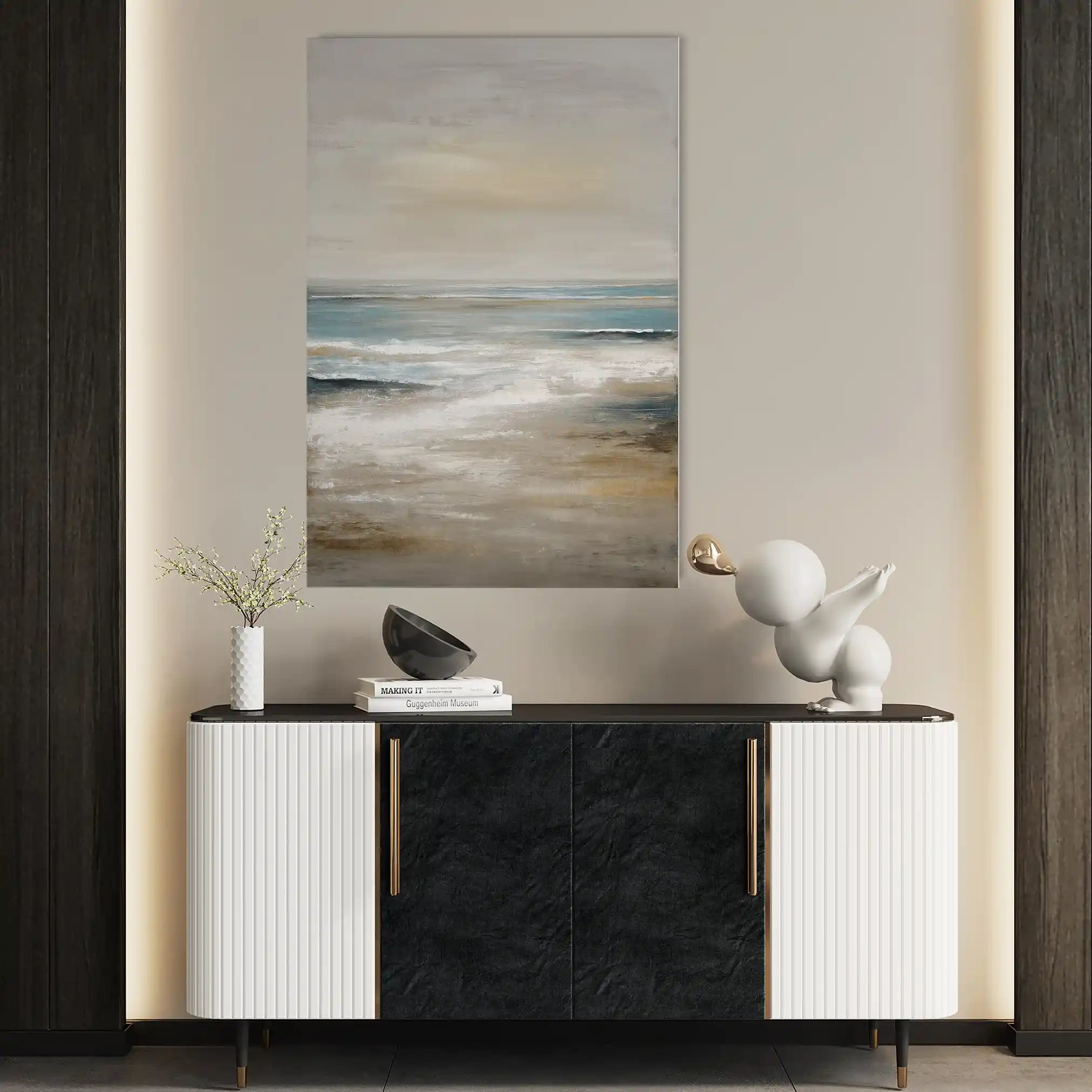 Abstract 1969 Canvas Art 60 x 40 cm / Stretched on hidden frame