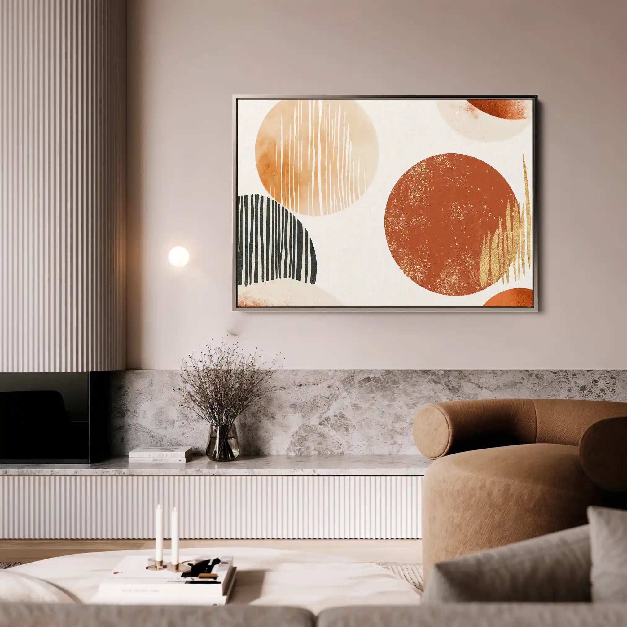 Boho 197 Canvas Art 90 x 60 cm / Stretched on hidden frame