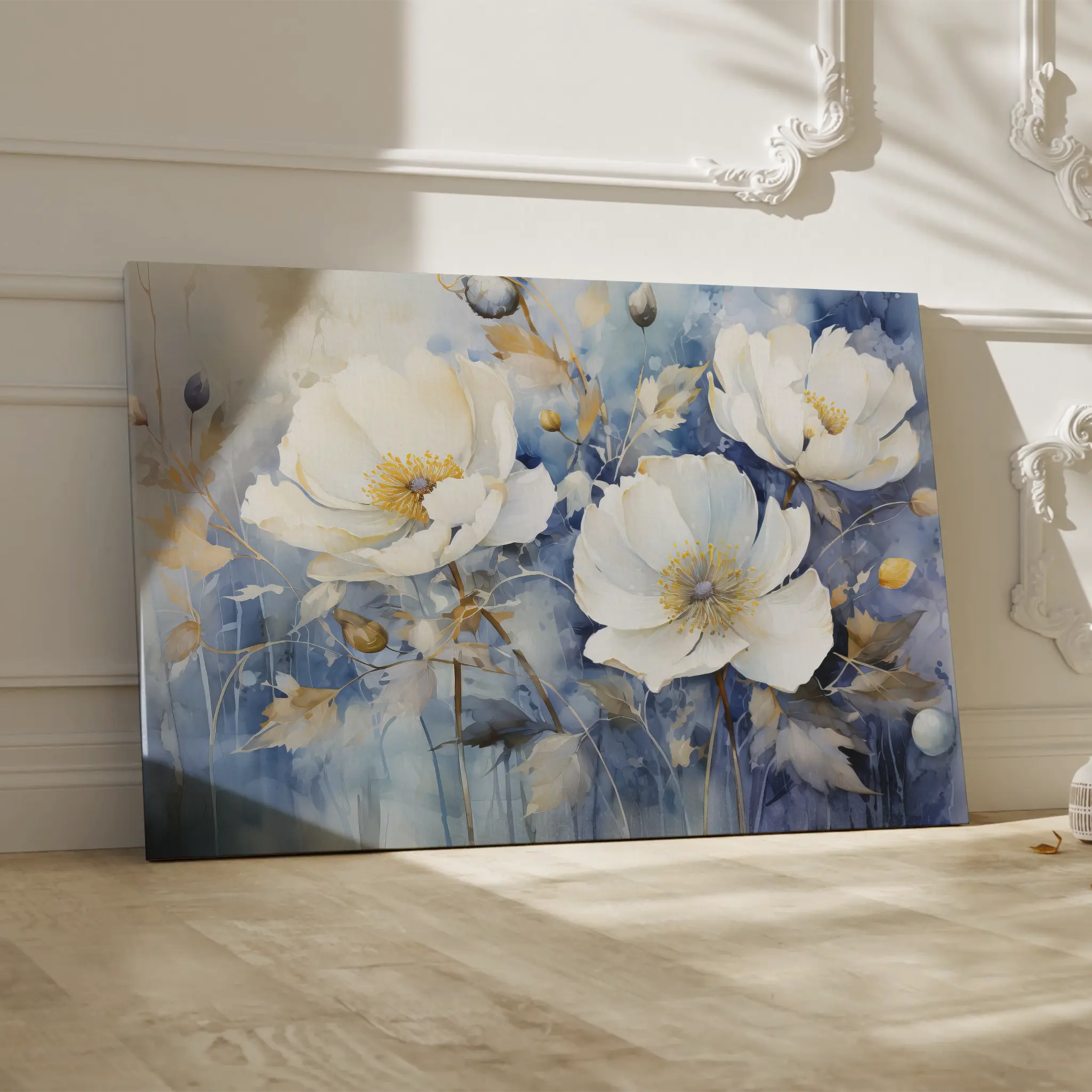 Floral Canvas Wall Art WAD197-F 90 x 60 cm / Stretched on hidden frame