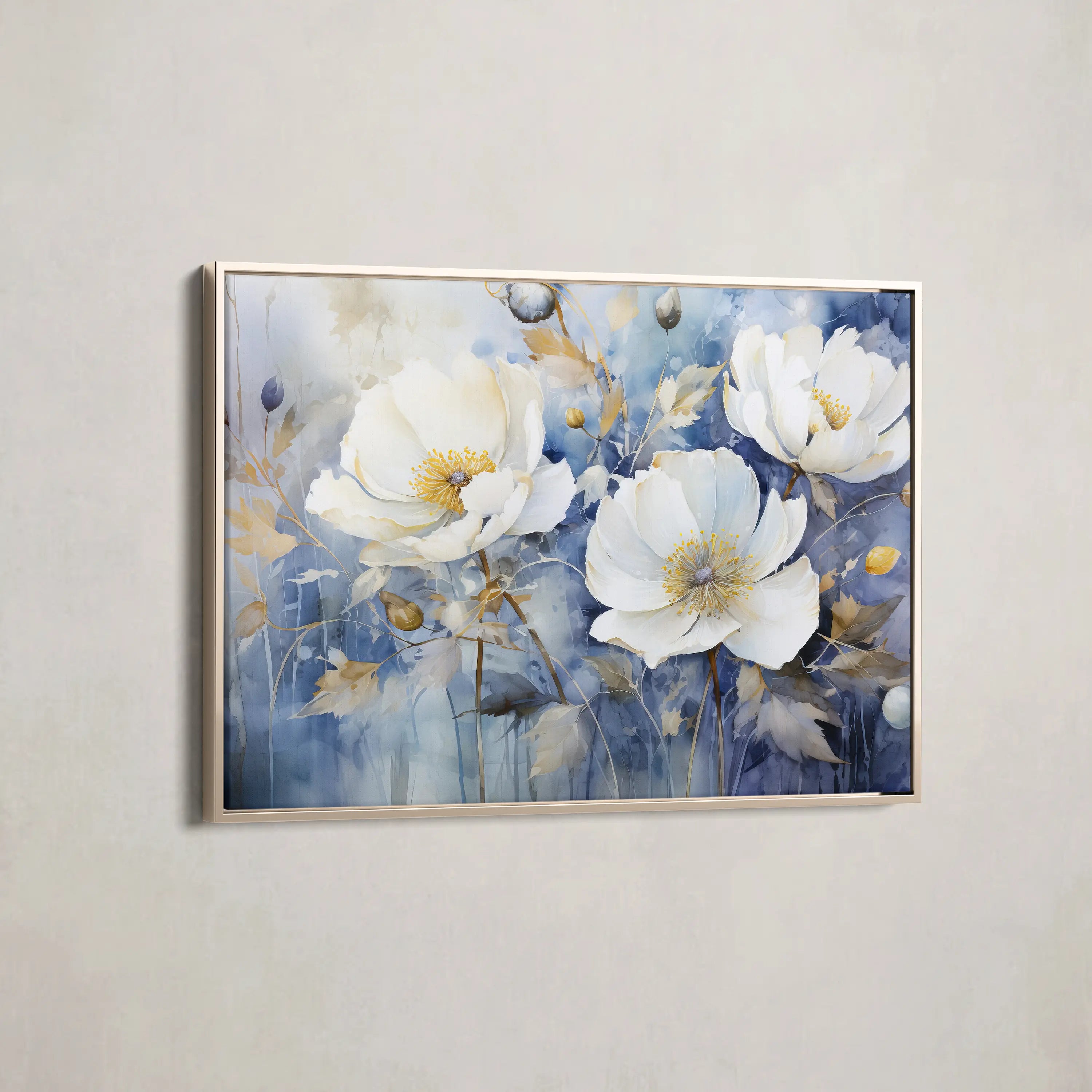 Floral Canvas Wall Art WAD197-F 90 x 60 cm / Stretched on hidden frame