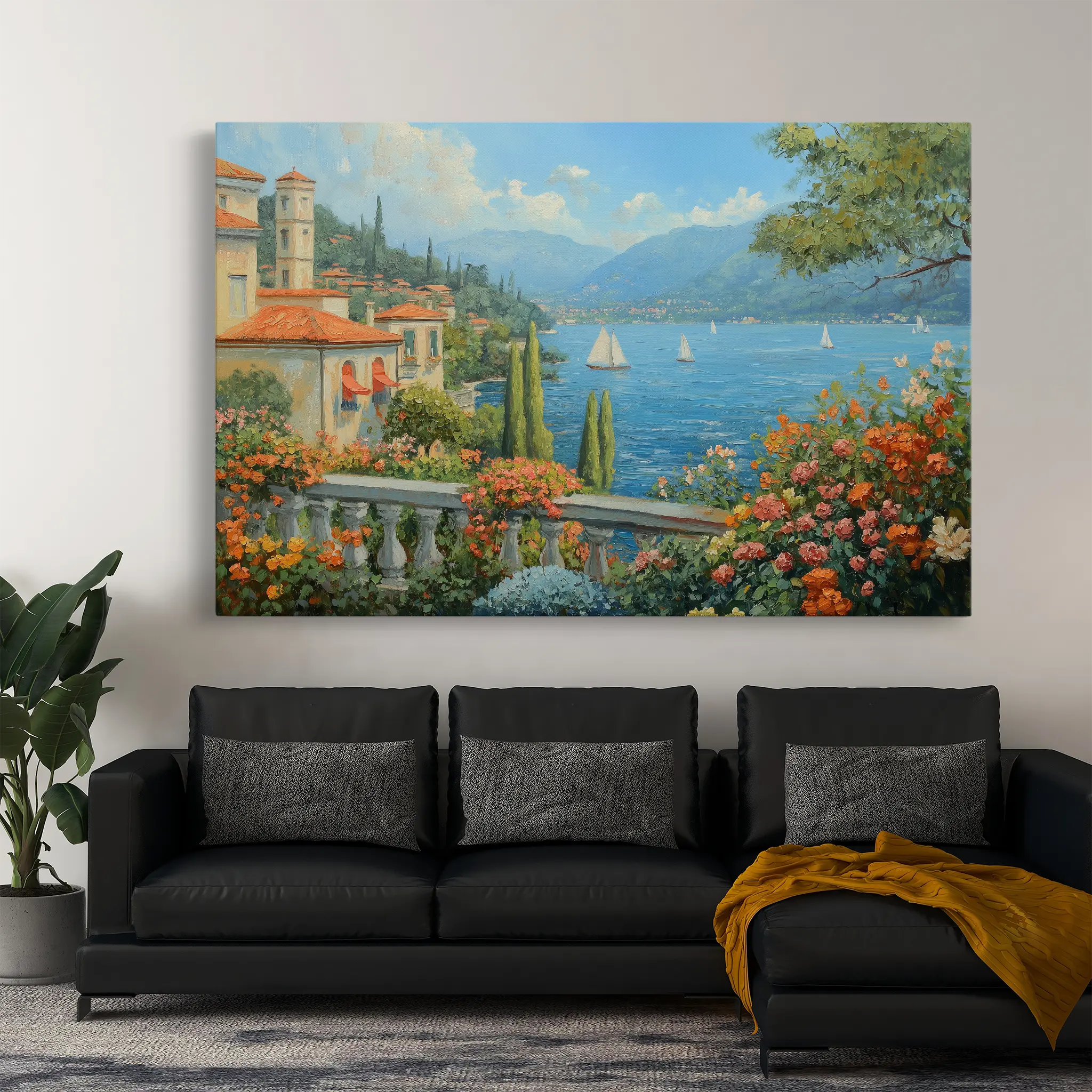 Landscape Canvas Wall Art WAD197-L 90 x 60 cm / Stretched on hidden frame