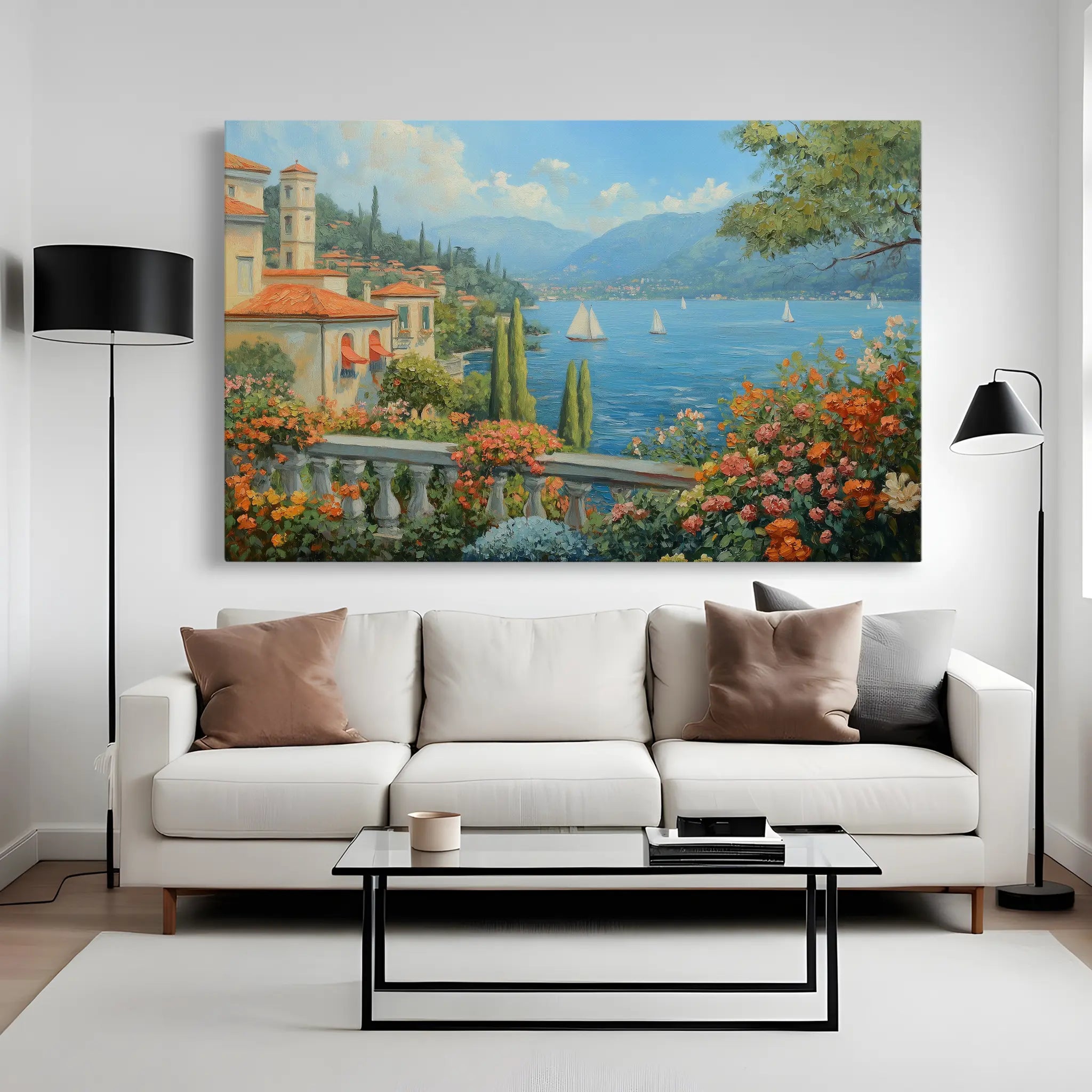 Landscape Canvas Wall Art WAD197-L 90 x 60 cm / Stretched on hidden frame