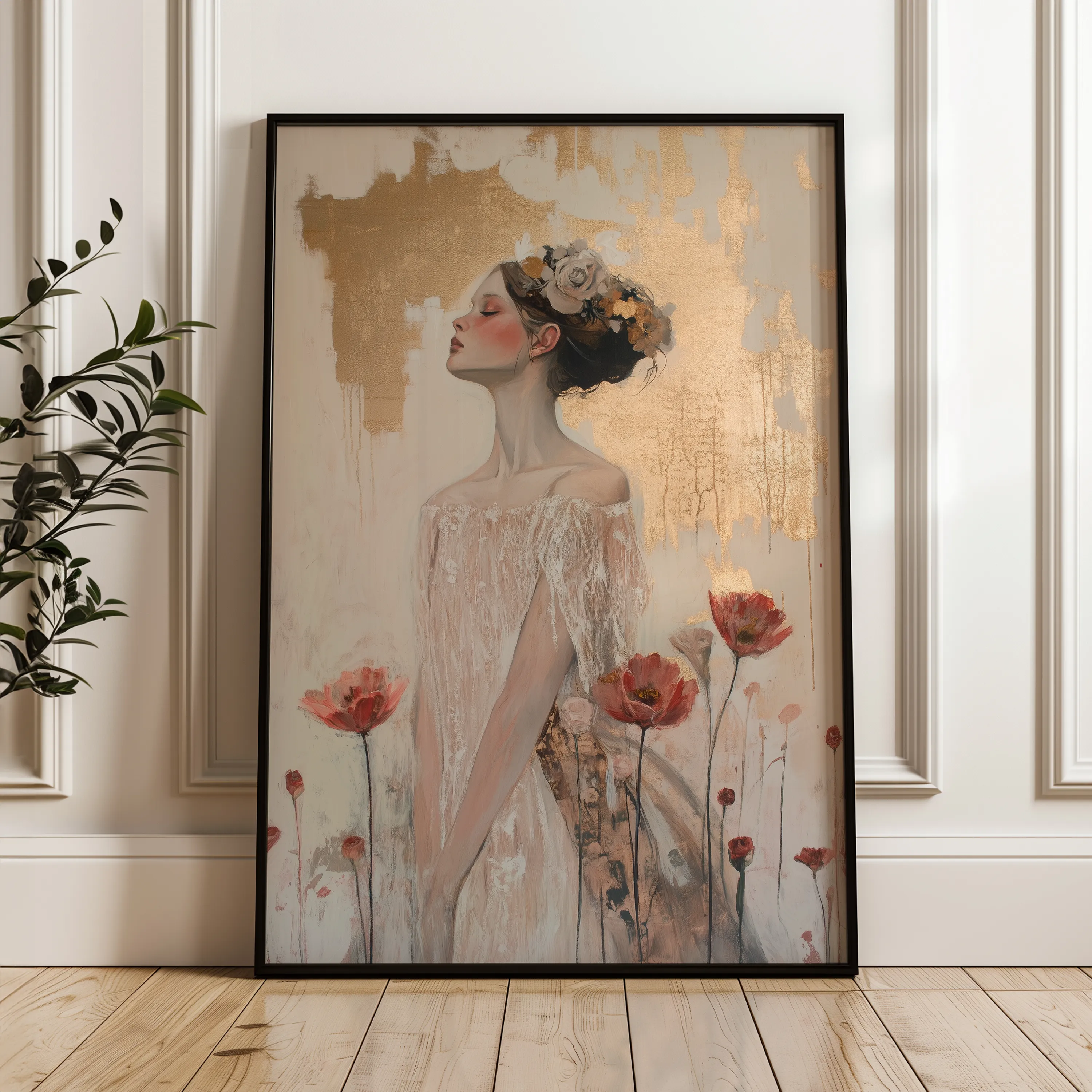Portrait Canvas Wall Art WAD197-P 90 x 60 cm / Stretched on hidden frame