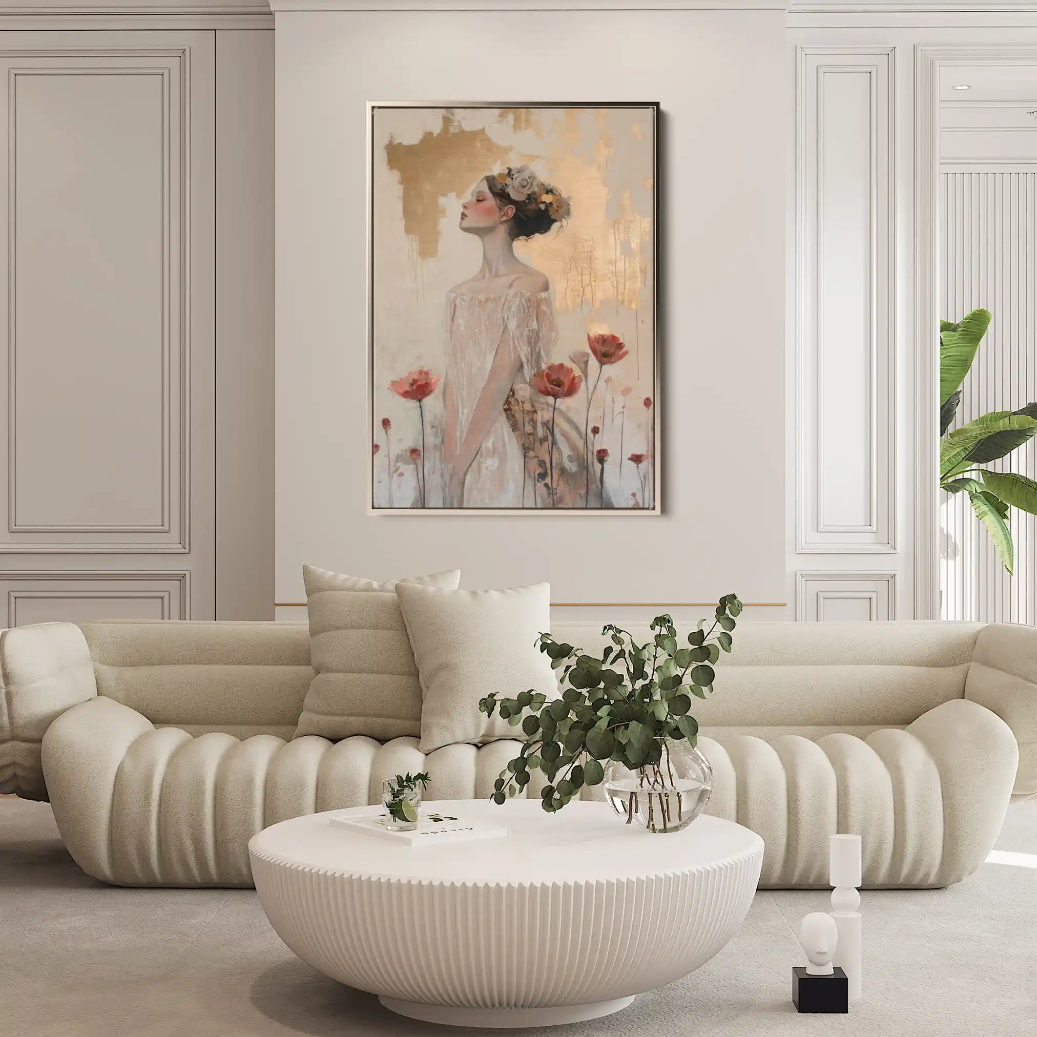 Portrait 197 Canvas Art 90 x 60 cm / Stretched on hidden frame