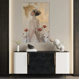 Portrait 197 Canvas Art 90 x 60 cm / Stretched on hidden frame