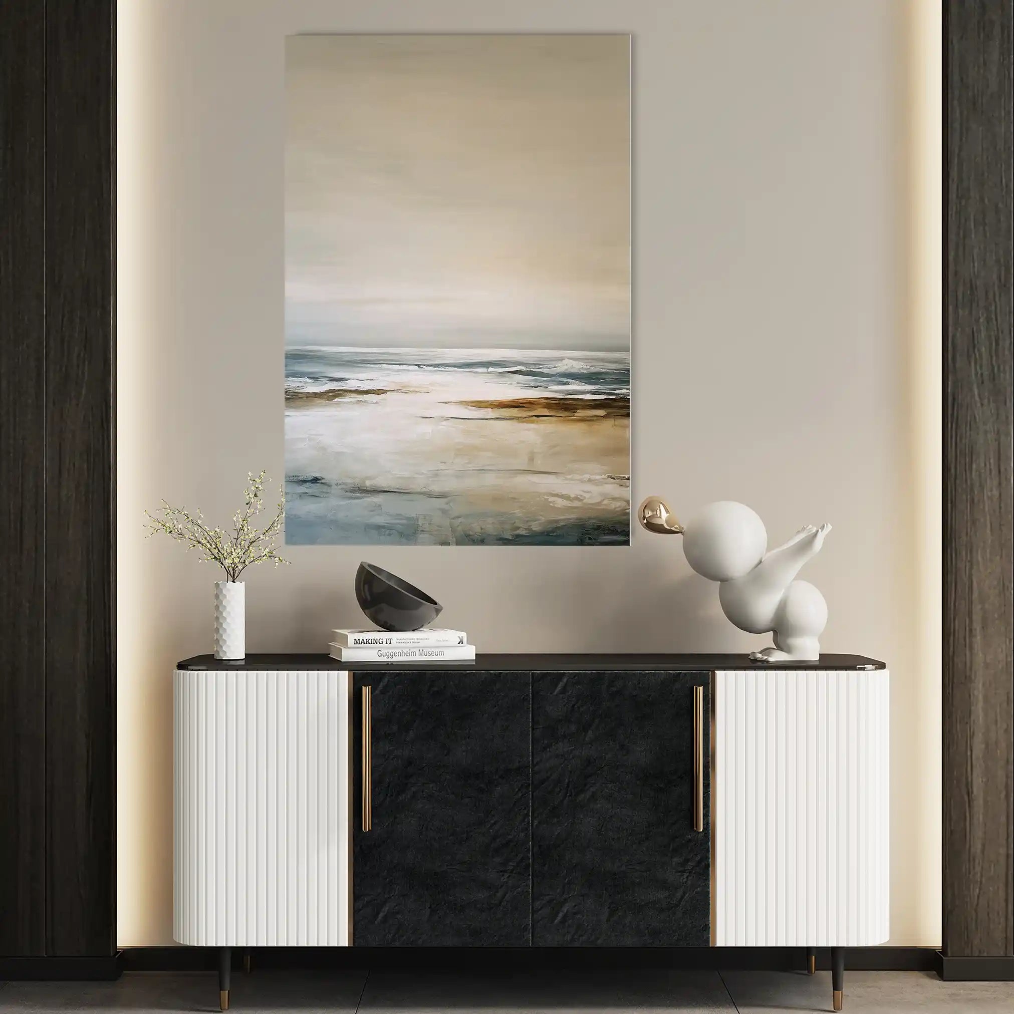 Abstract 1970 Canvas Art 60 x 40 cm / Stretched on hidden frame