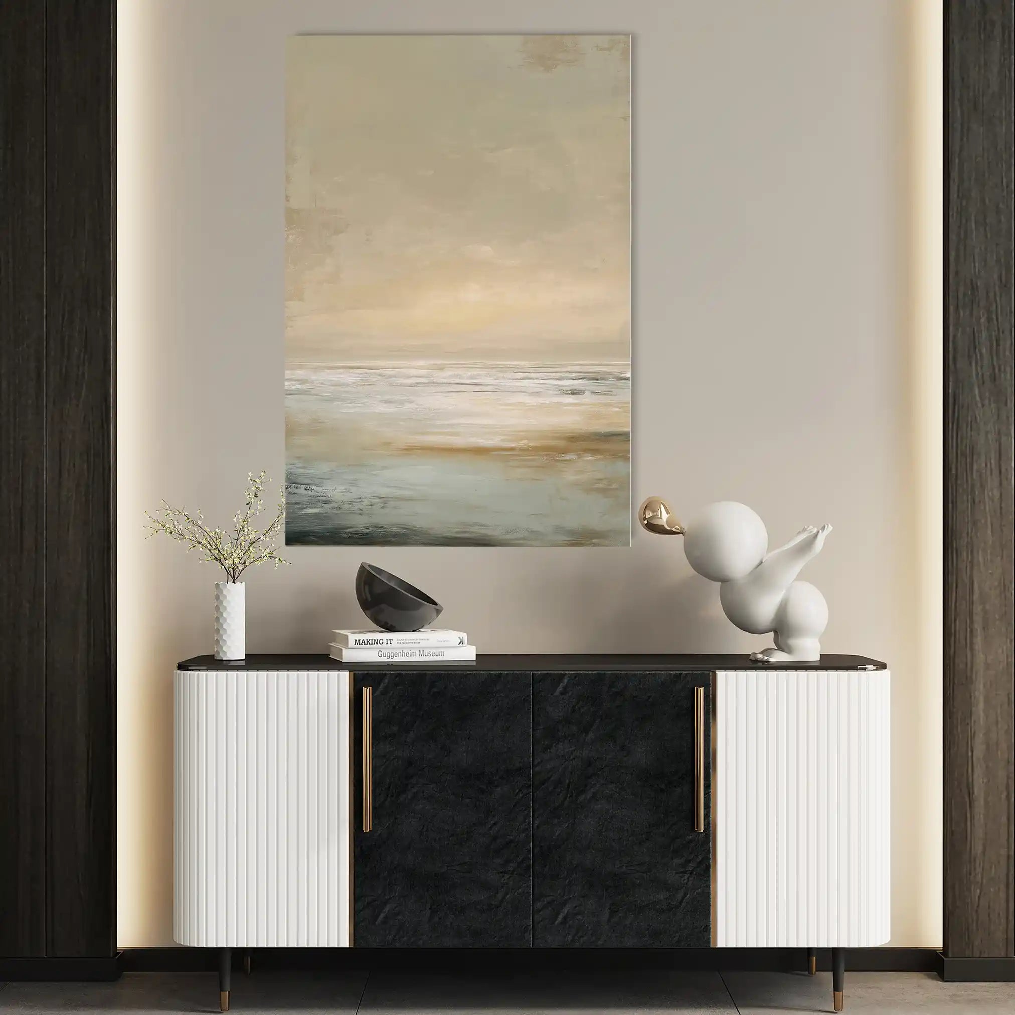Abstract 1972 Canvas Art 60 x 40 cm / Stretched on hidden frame