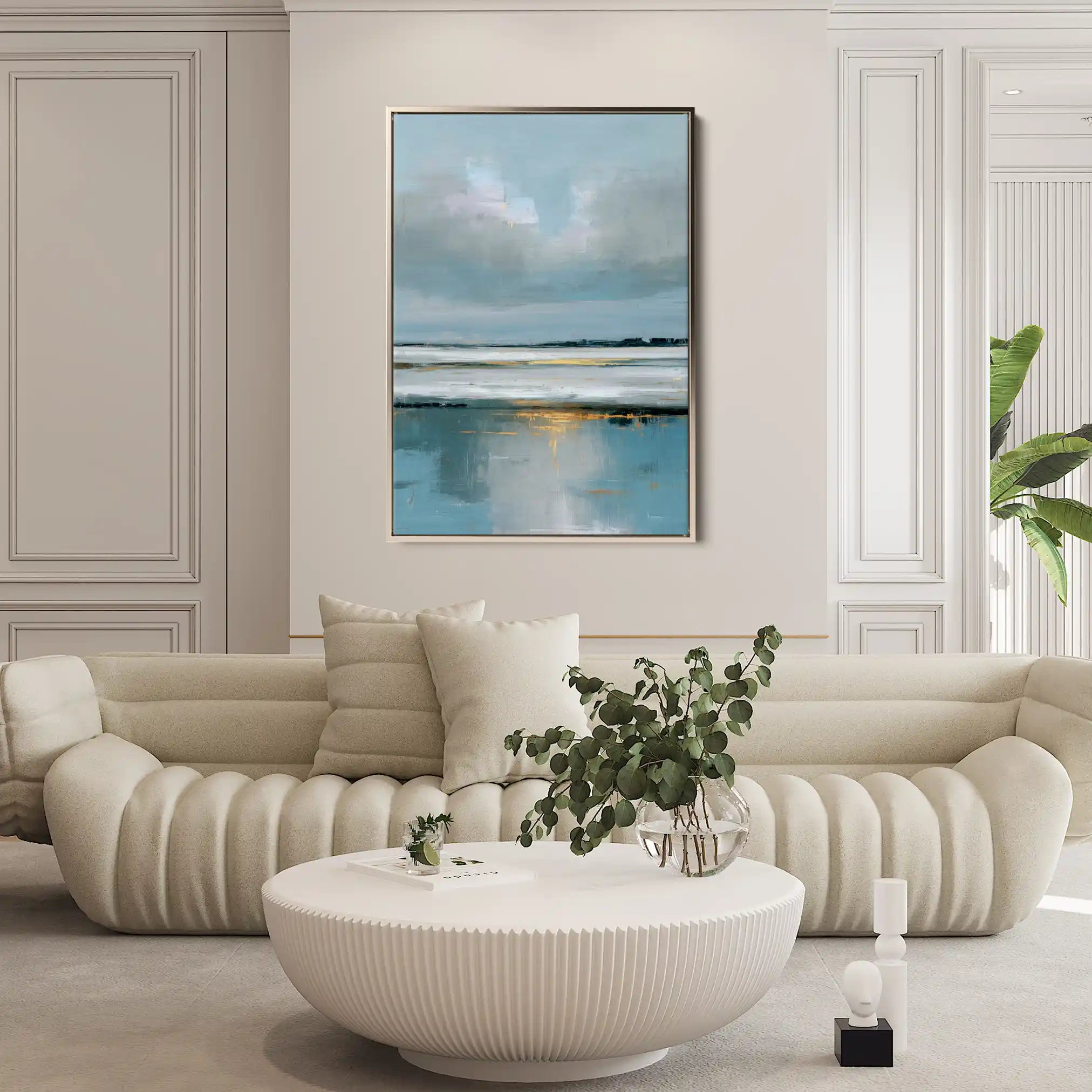 Abstract 1974 Canvas Art 60 x 40 cm / Stretched on hidden frame