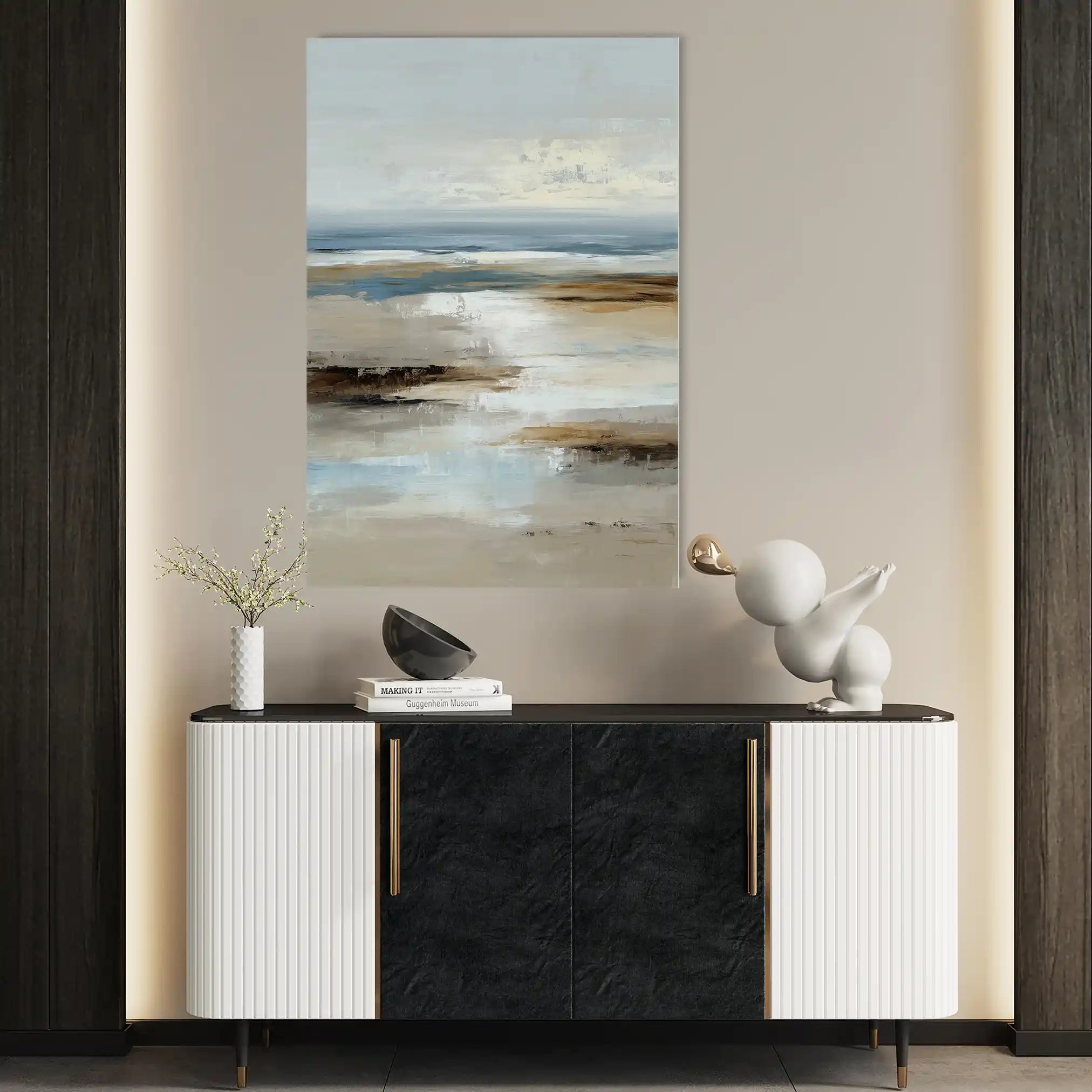 Abstract 1975 Canvas Art 60 x 40 cm / Stretched on hidden frame