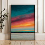 Abstract 1977 Canvas Art 60 x 40 cm / Stretched on hidden frame