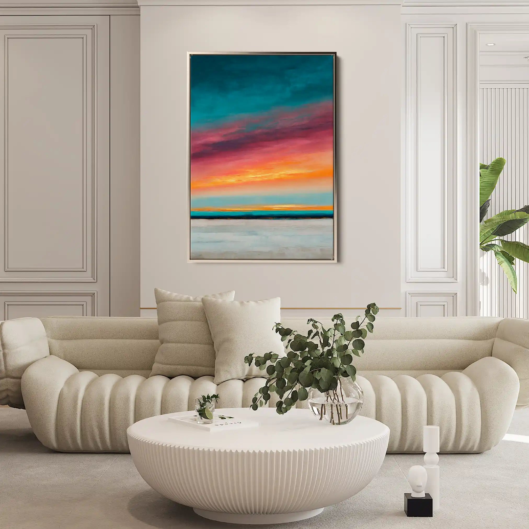 Abstract 1977 Canvas Art 60 x 40 cm / Stretched on hidden frame