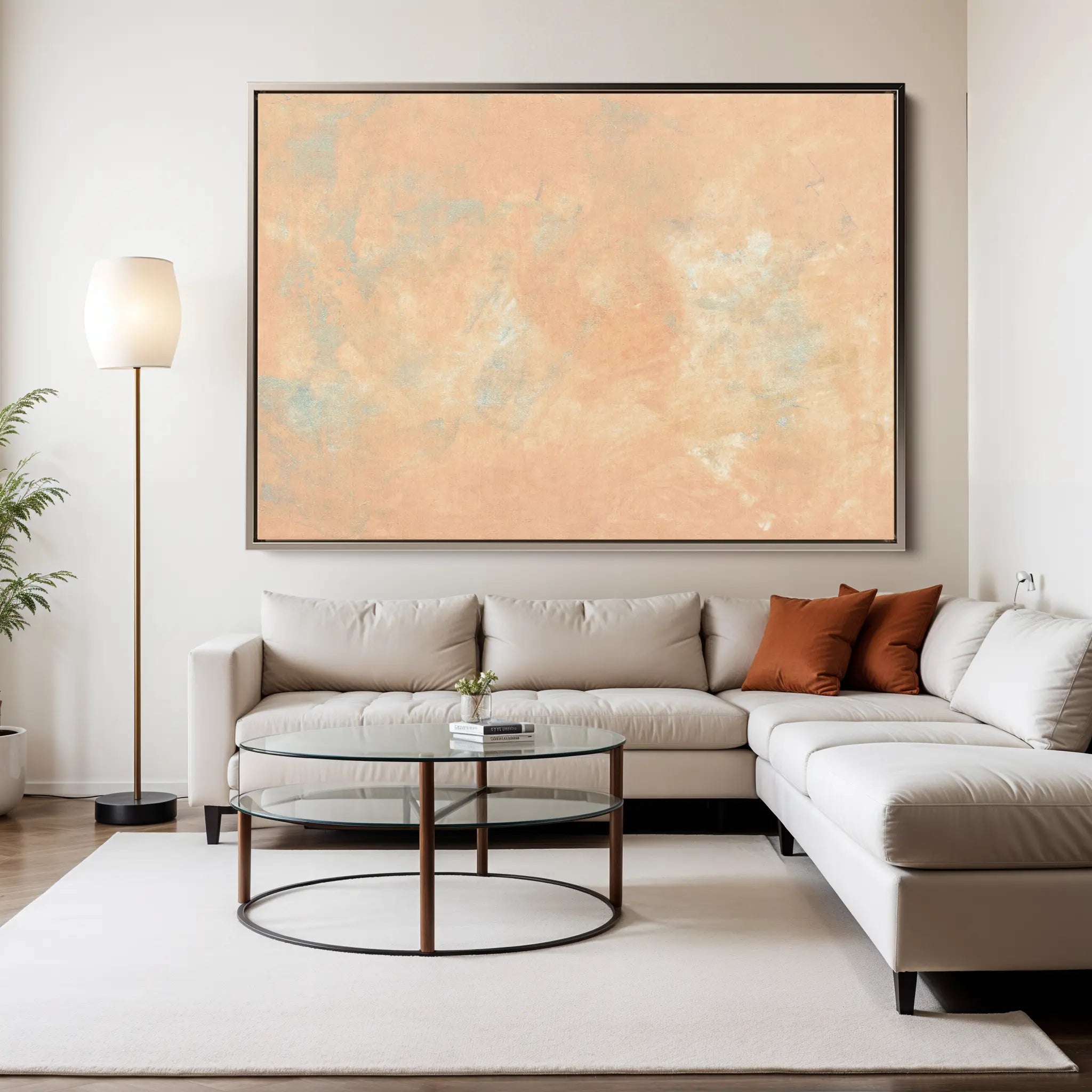 Abstract Canvas Wall Art WAD198-A 90 x 60 cm / Stretched on hidden frame