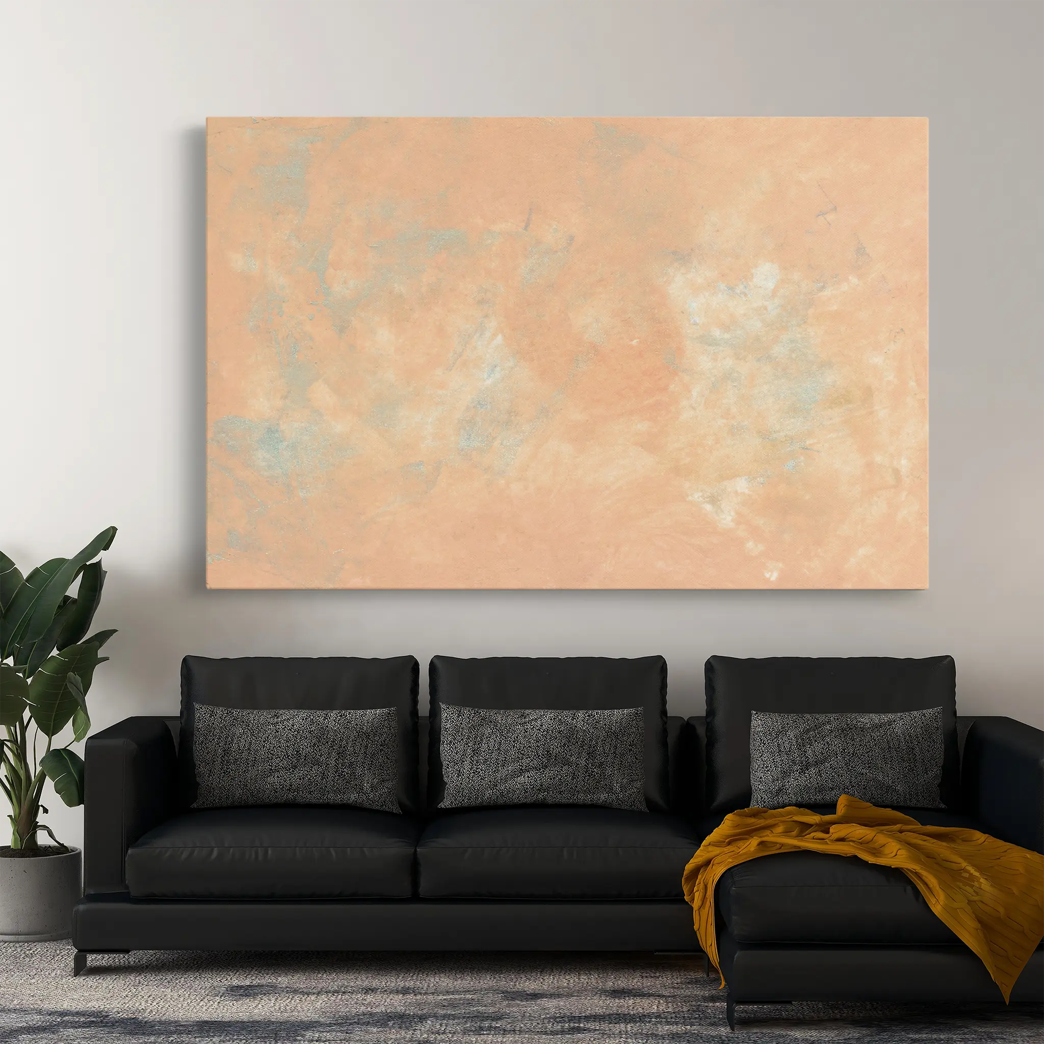 Abstract Canvas Wall Art WAD198-A 90 x 60 cm / Stretched on hidden frame