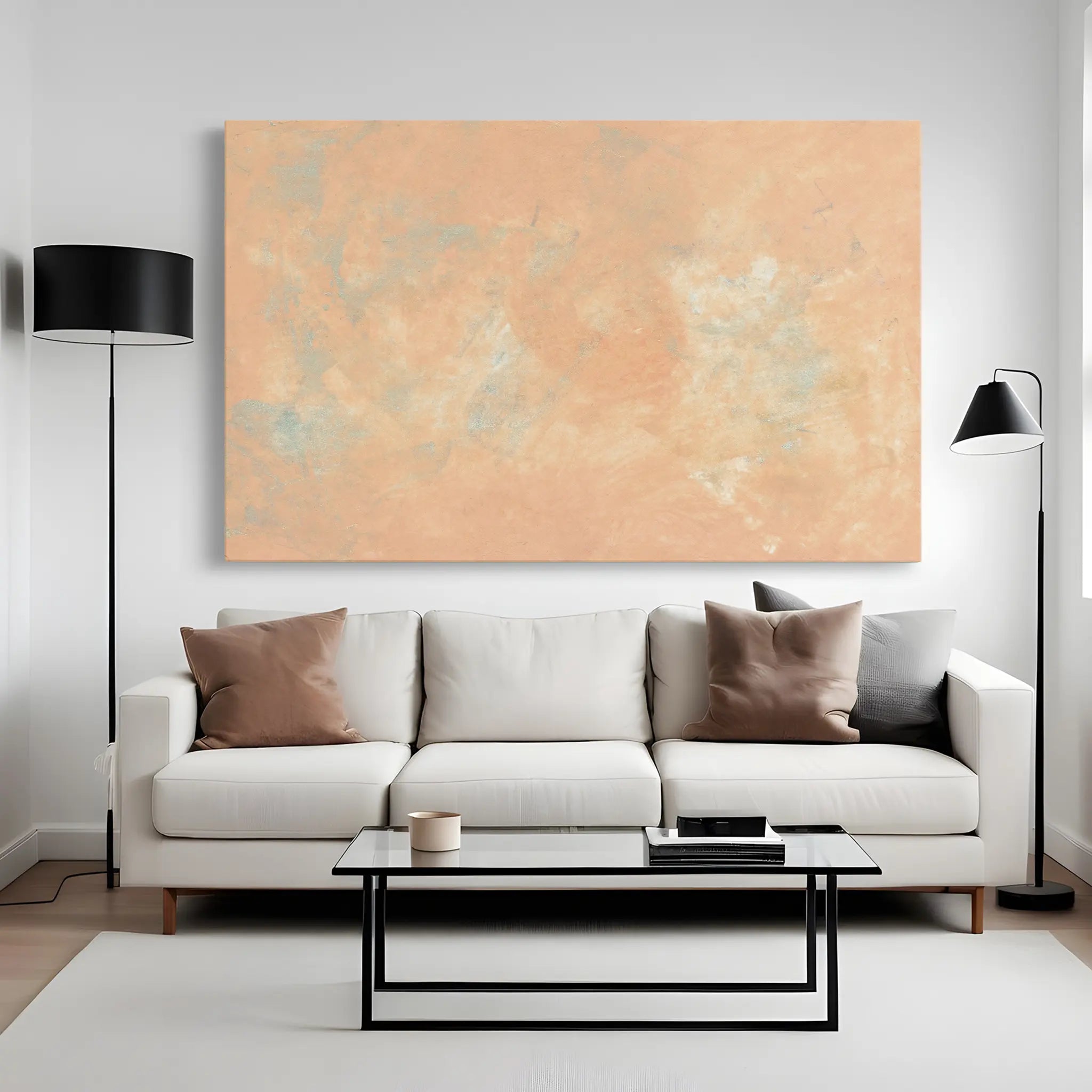 Abstract Canvas Wall Art WAD198-A 90 x 60 cm / Stretched on hidden frame