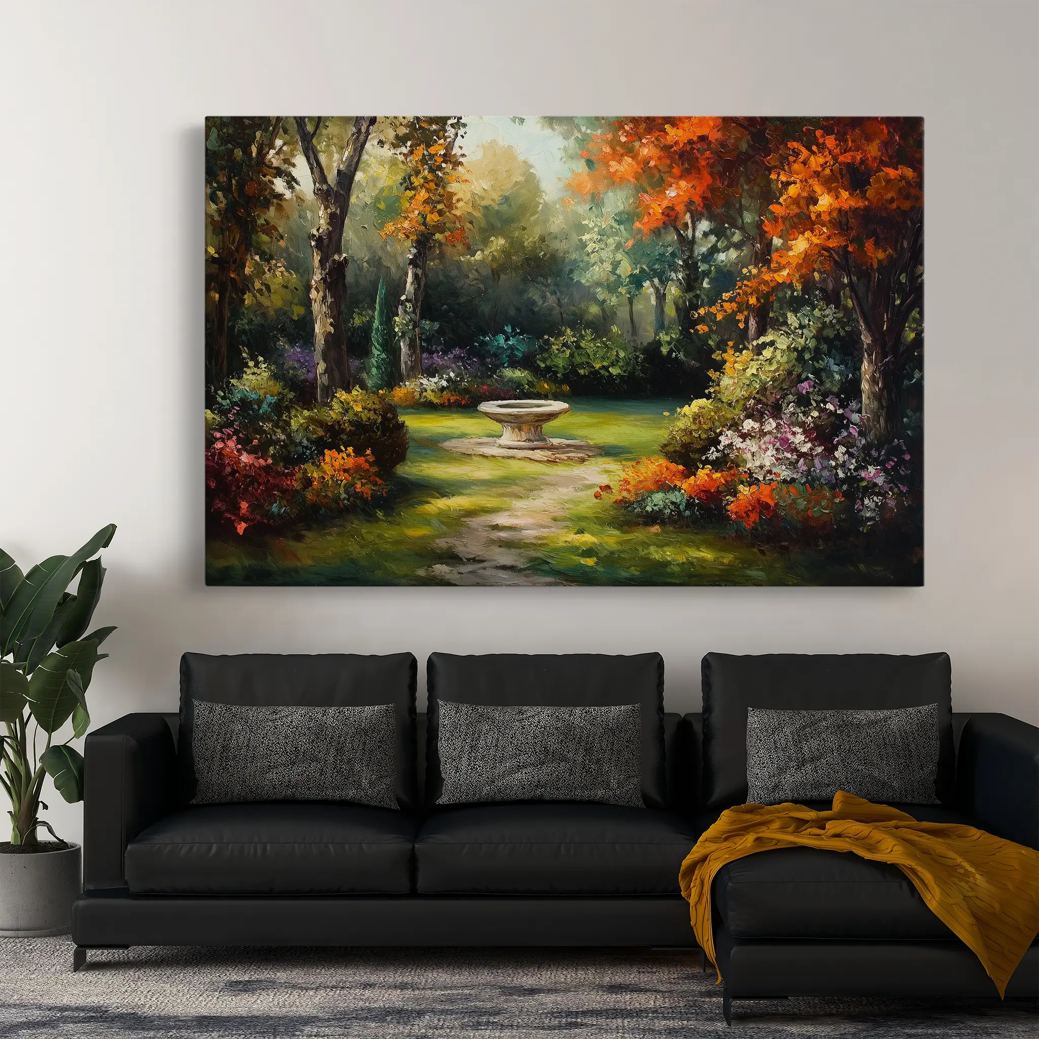 Landscape Canvas Wall Art WAD198-L 90 x 60 cm / Stretched on hidden frame