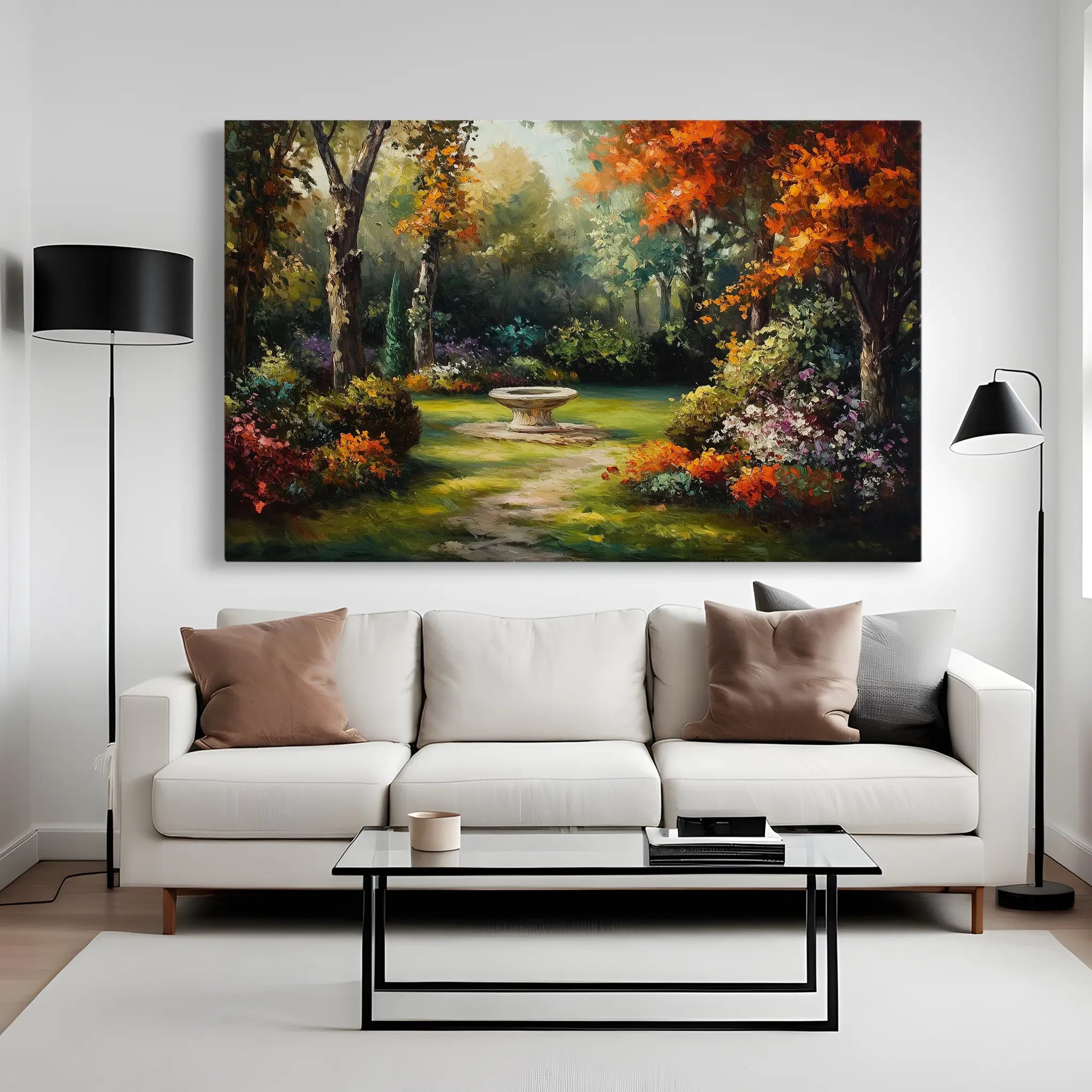 Landscape Canvas Wall Art WAD198-L 90 x 60 cm / Stretched on hidden frame