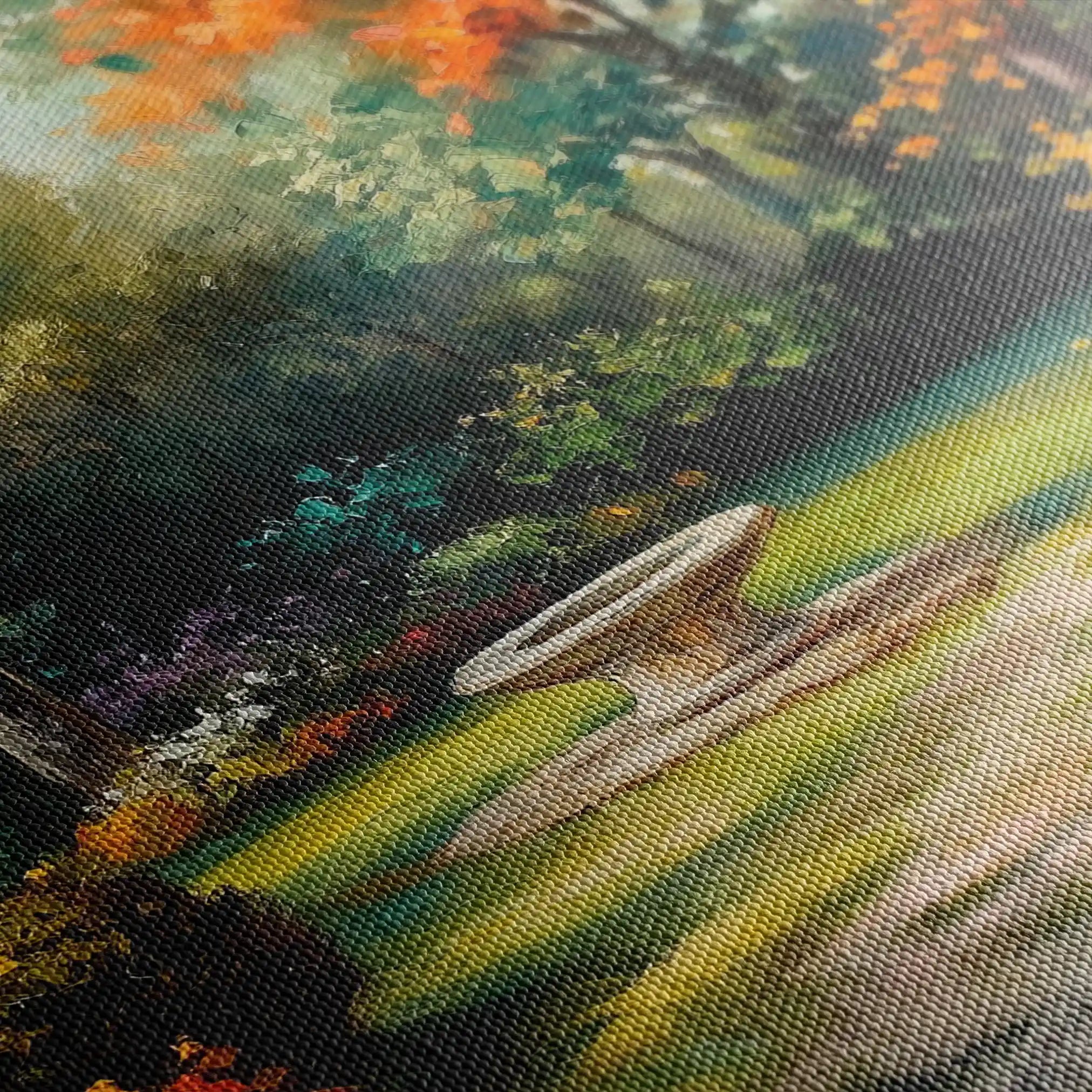 Landscape 198 Canvas Art 90 x 60 cm / Stretched on hidden frame