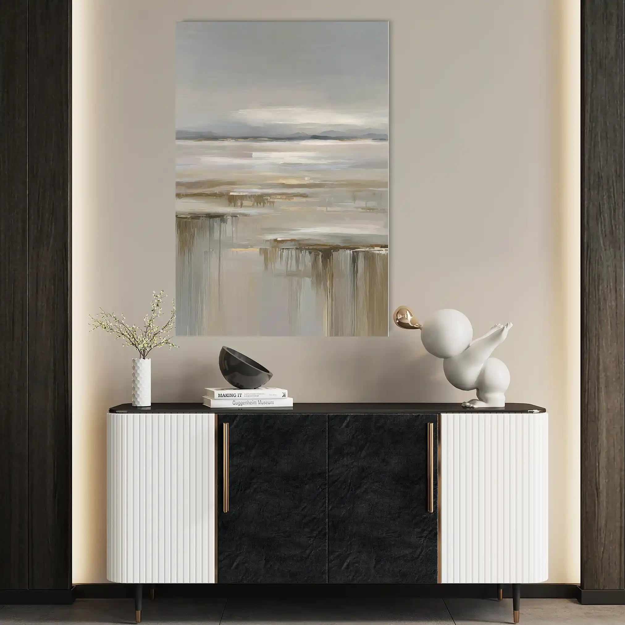 Abstract 1980 Canvas Art 60 x 40 cm / Stretched on hidden frame